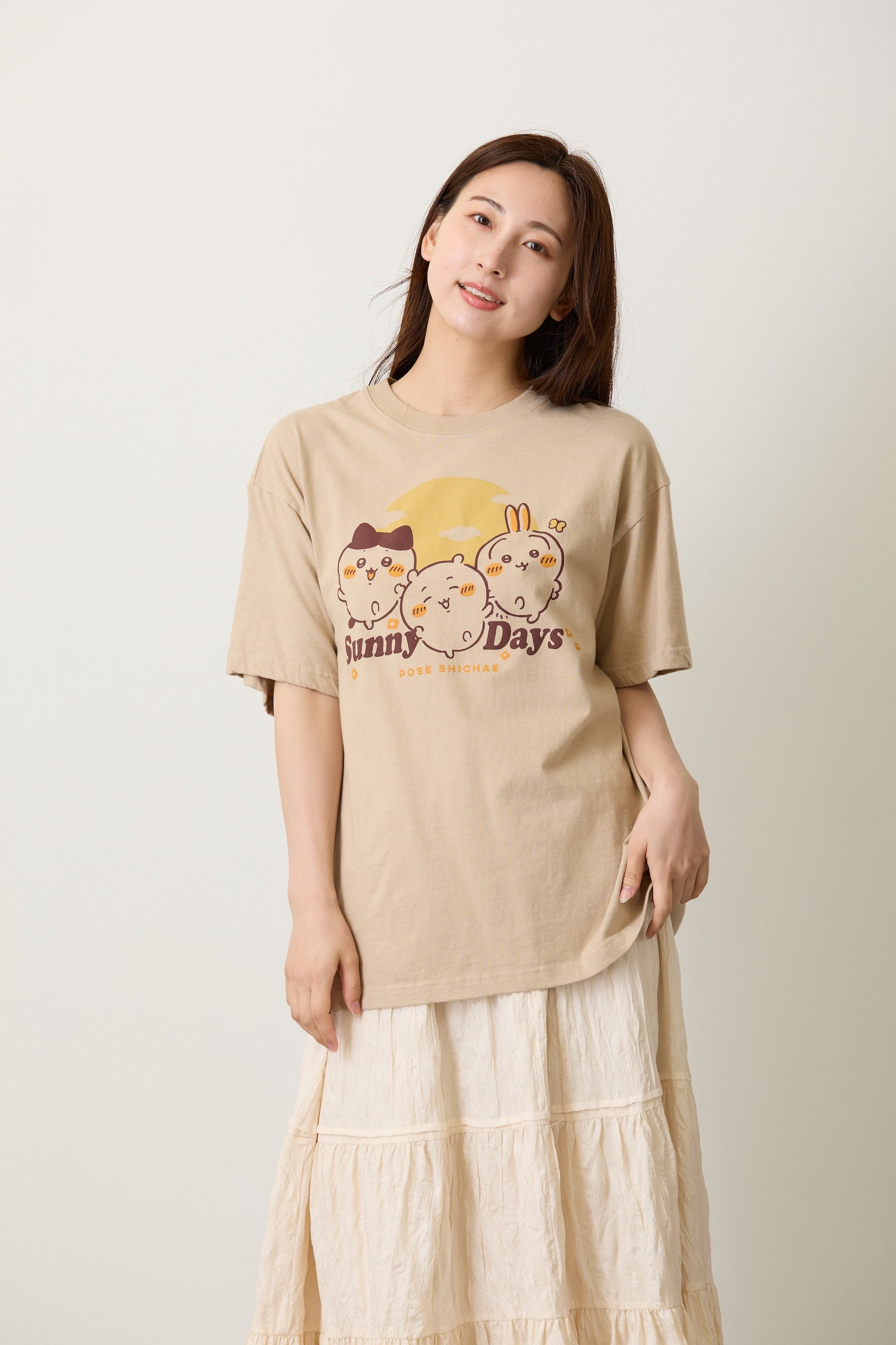 ちいかわ Tシャツ Sunny Days サンドベージュ