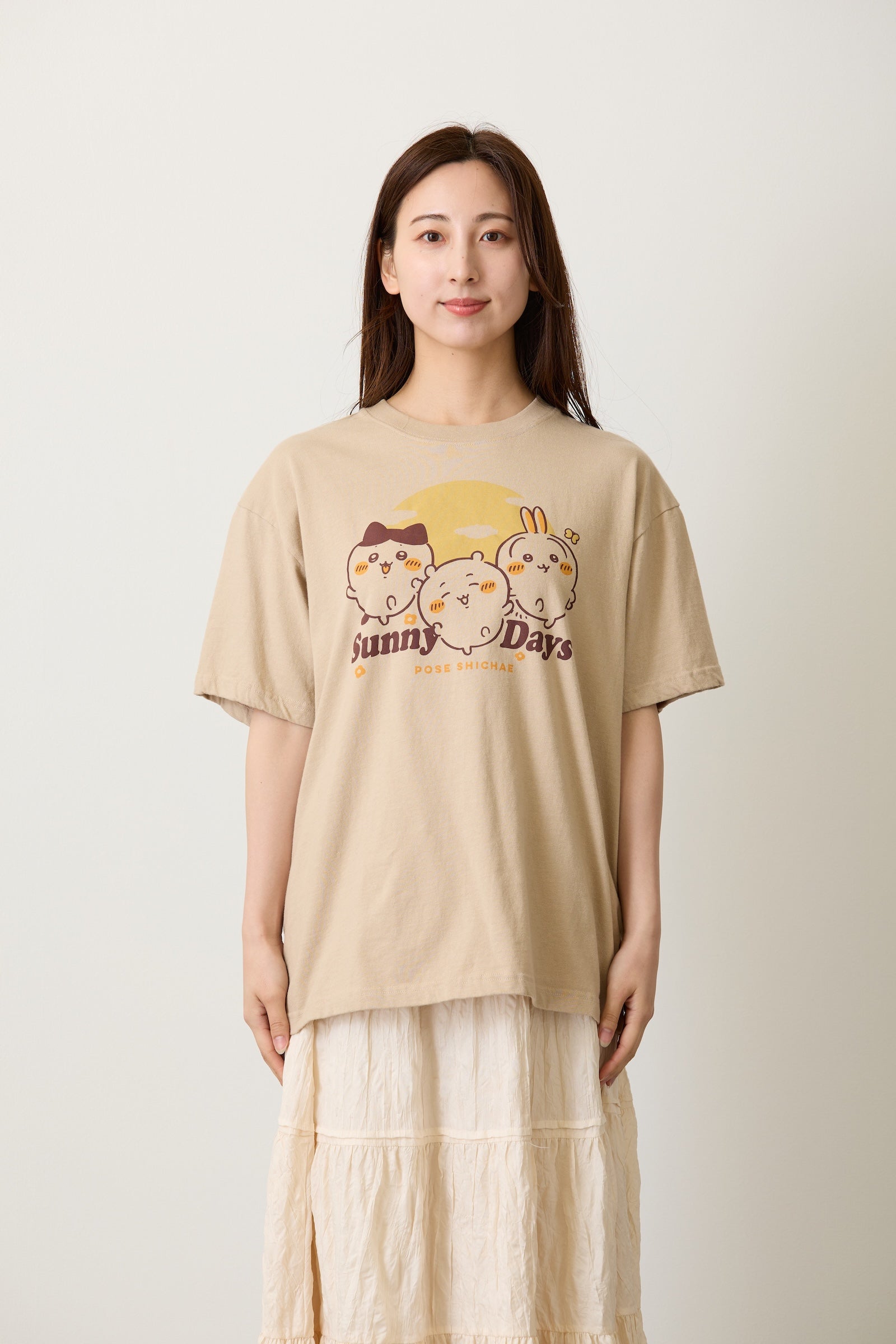 ちいかわ Tシャツ Sunny Days サンドベージュ