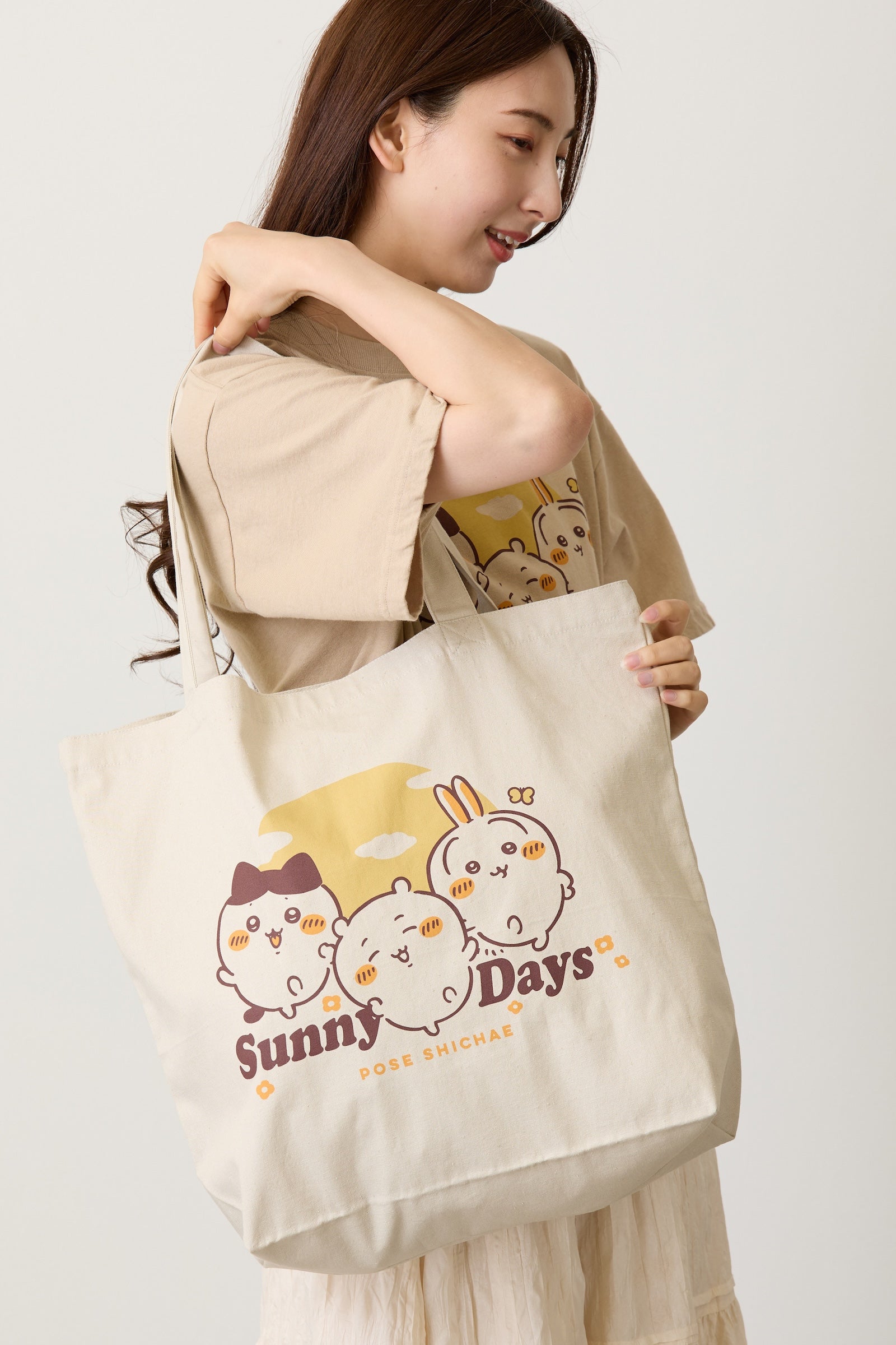 ちいかわ トートバッグ Sunny Days サンドベージュ ONE