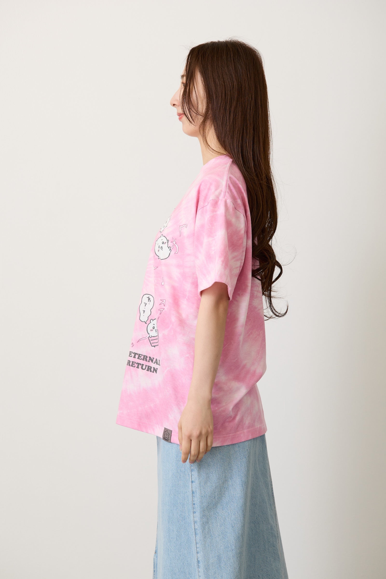 ちいかわ Tシャツ タイダイ ループ ピンク