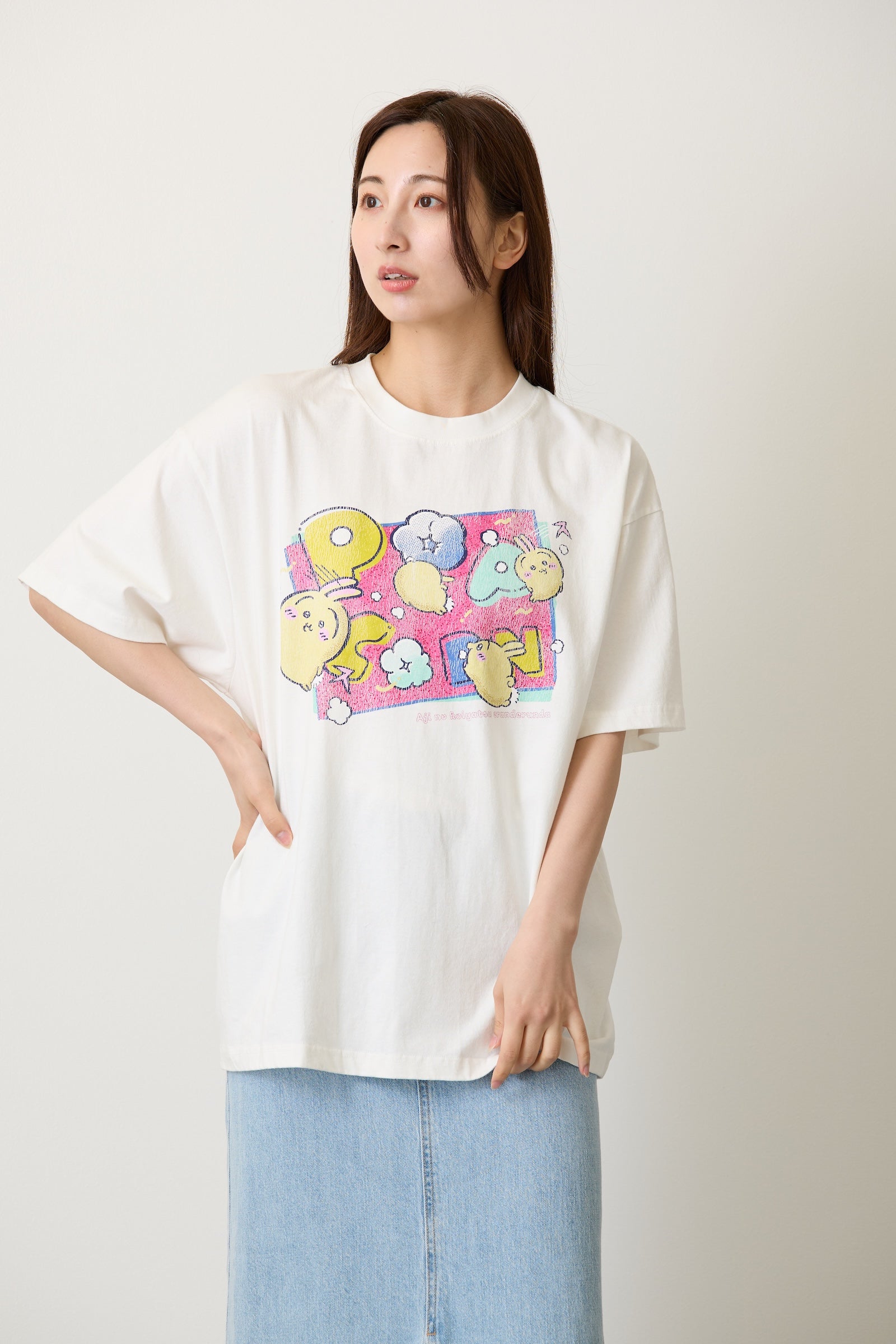 ちいかわ Tシャツ POPCORN オフ