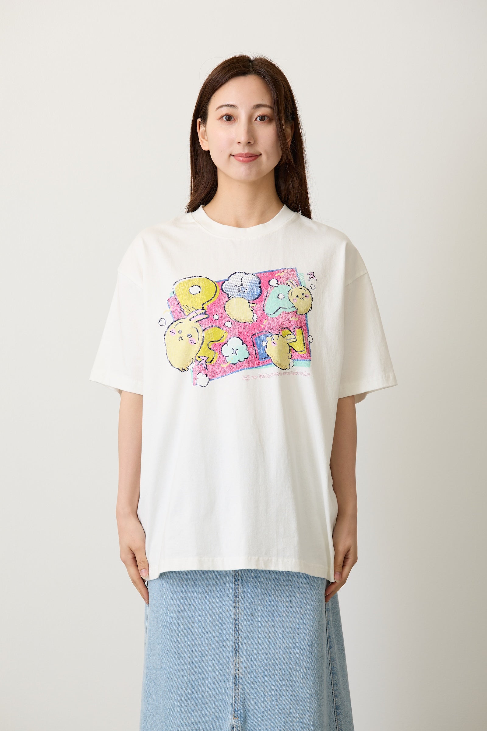 ちいかわ Tシャツ POPCORN オフ