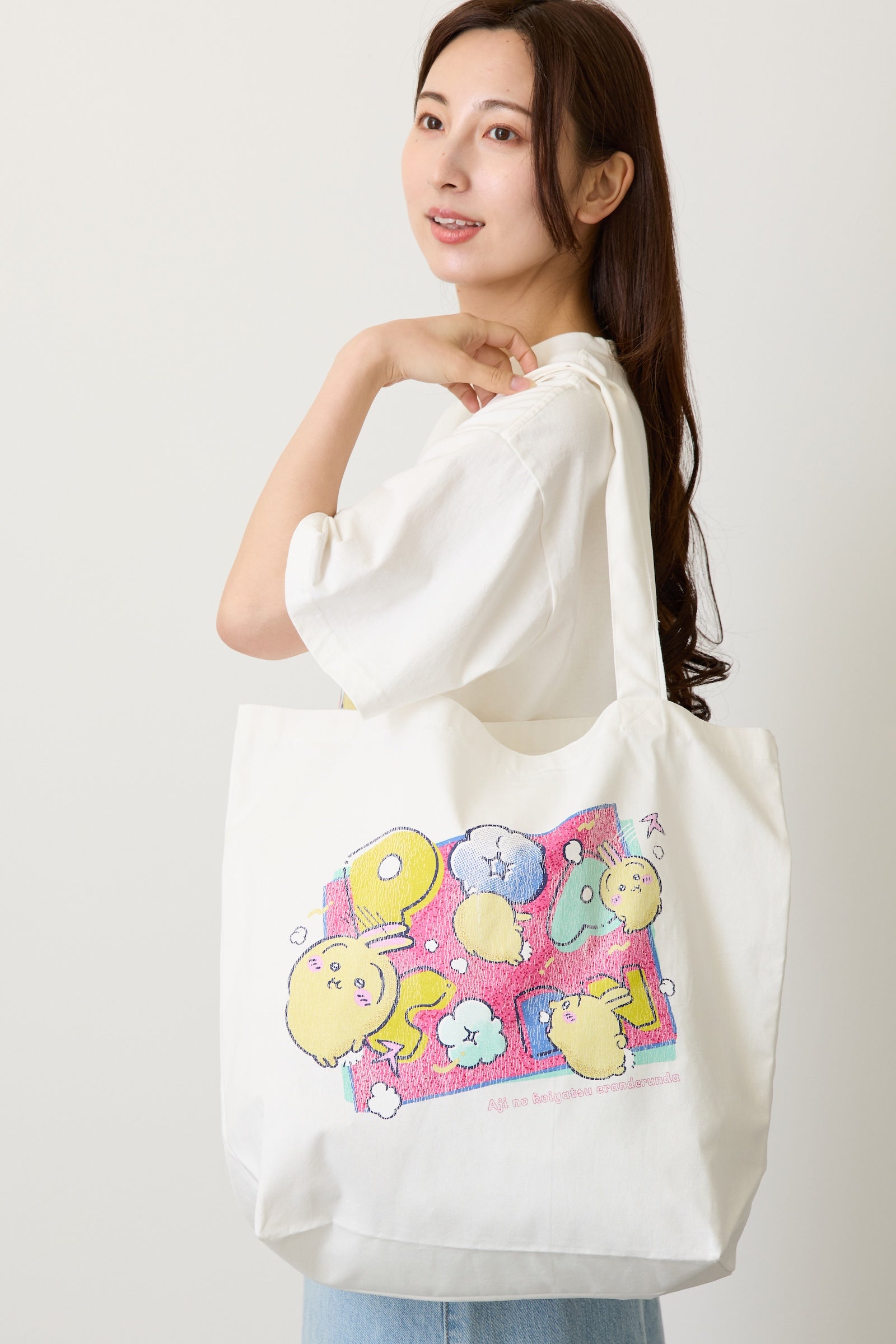 ちいかわ トートバッグ POPCORN オフ ONE