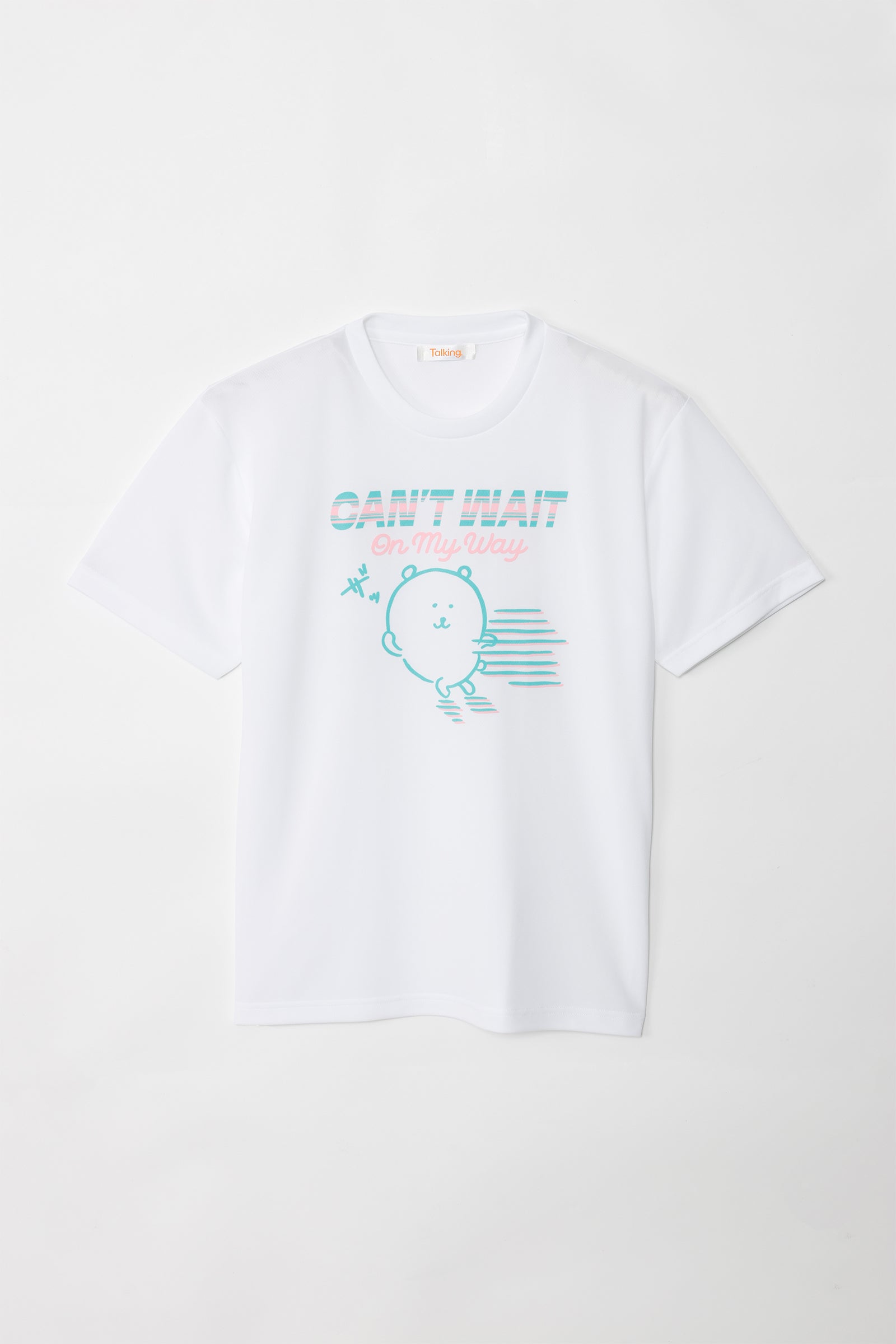 ナガノキャラクターズ ドライTシャツ CAN’T WAIT くま ホワイト