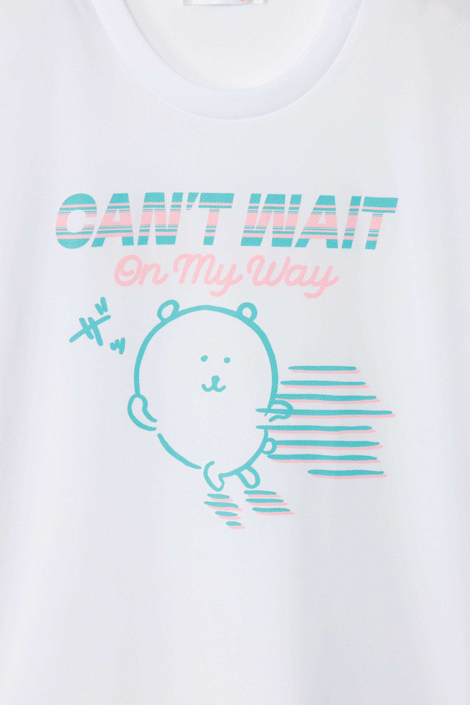 ナガノキャラクターズ ドライTシャツ CAN’T WAIT くま ホワイト