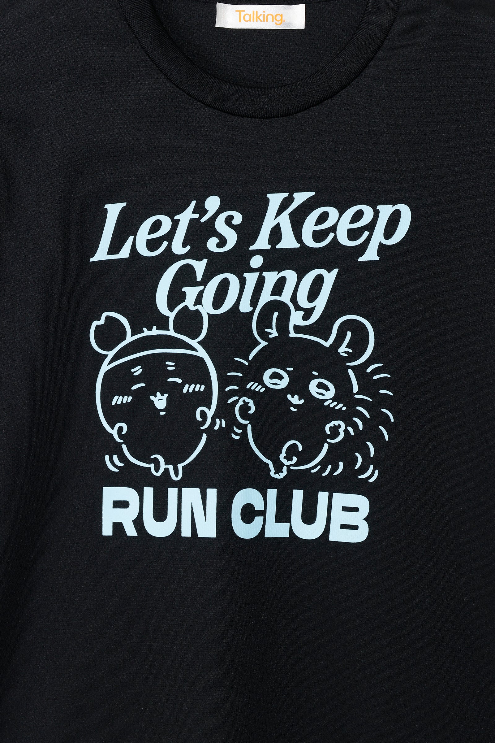 ちいかわ ドライTシャツ RUN モモンガ古本屋 ブラック