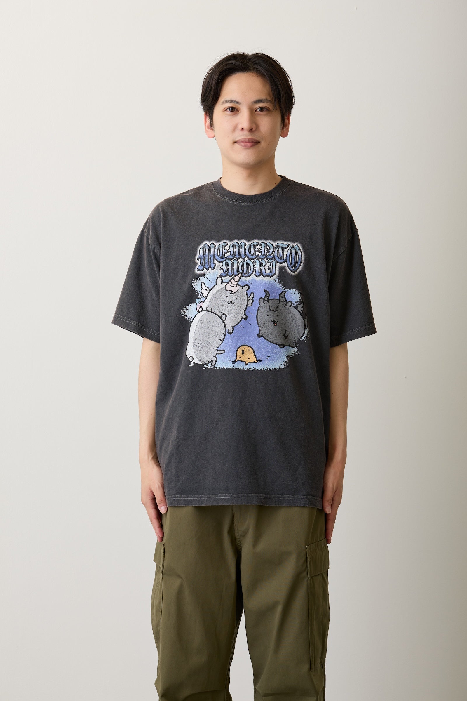 ナガノキャラクターズ TシャツMEMENTO MORI スミ