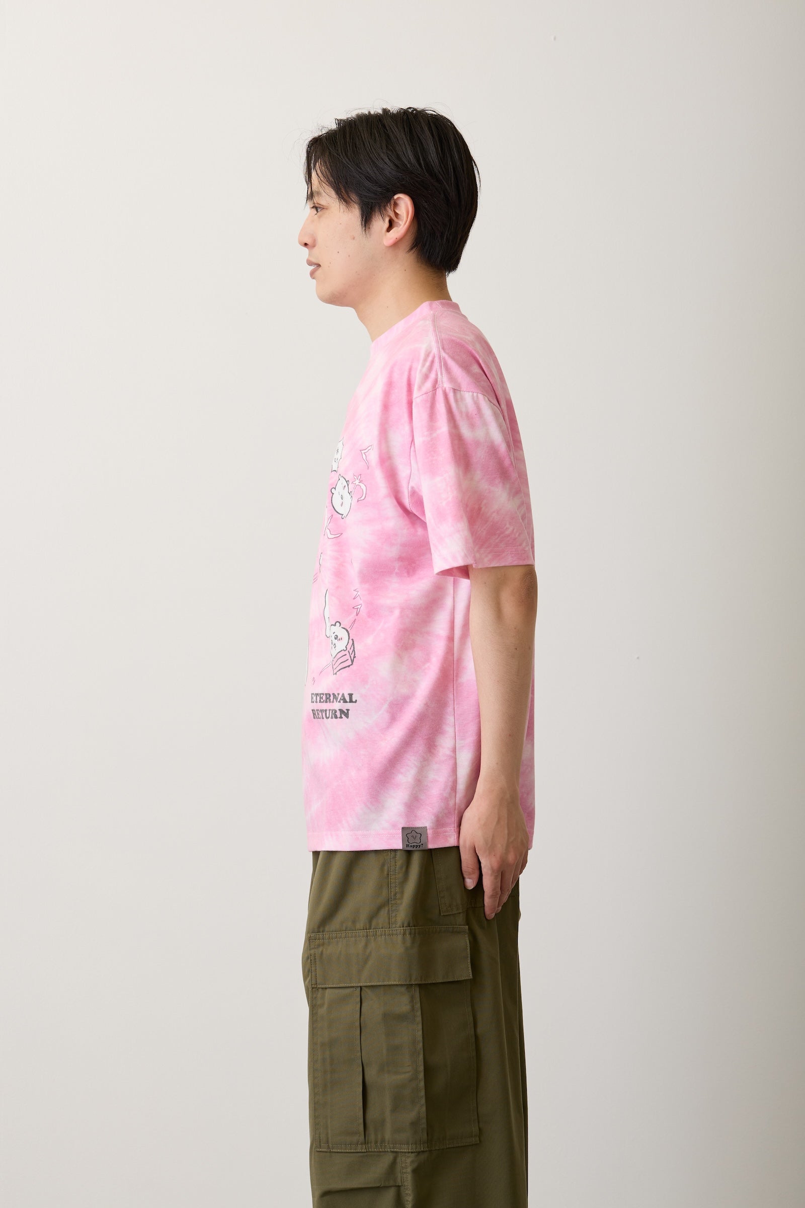 ちいかわ Tシャツ タイダイ ループ ピンク