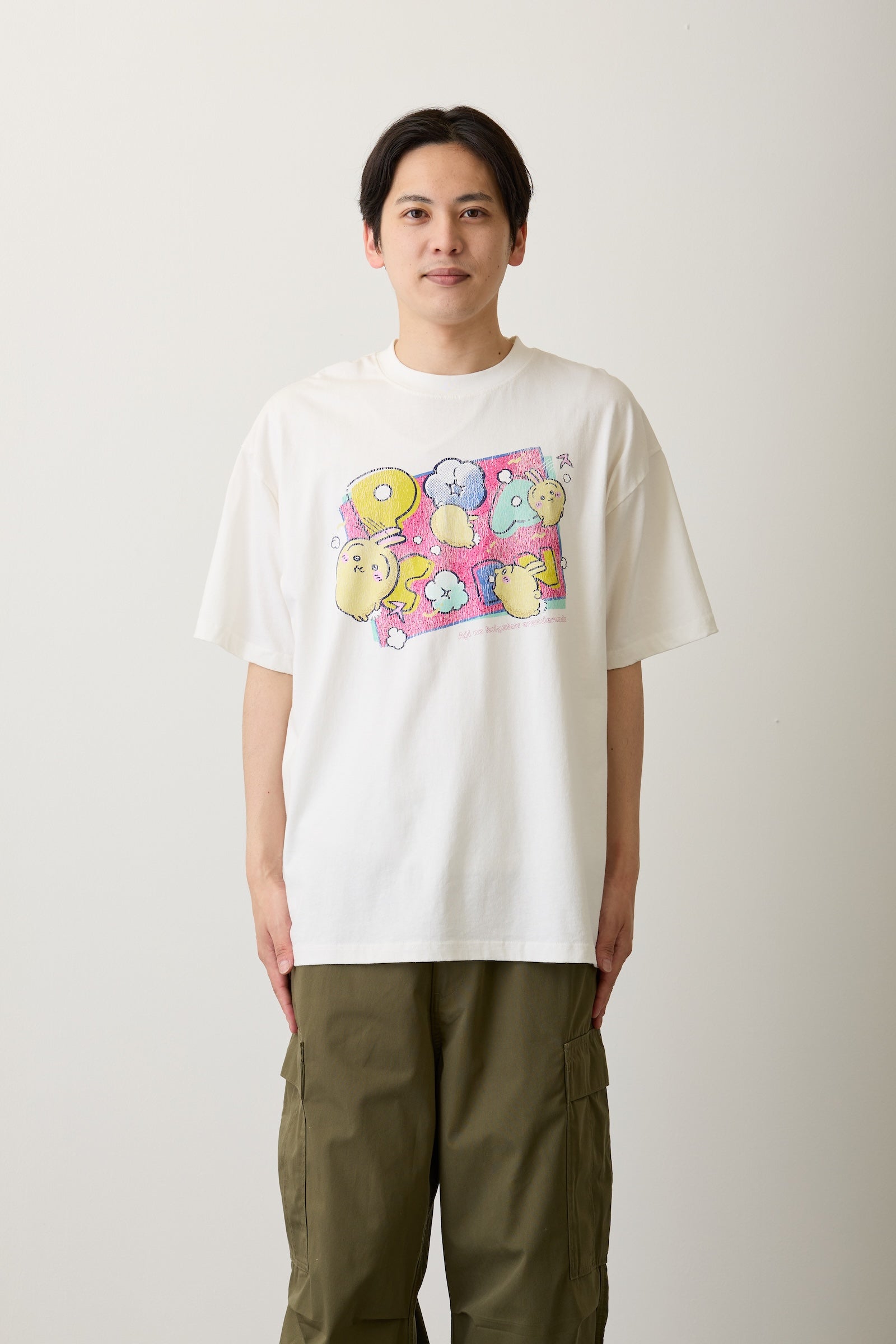 ちいかわ Tシャツ POPCORN オフ