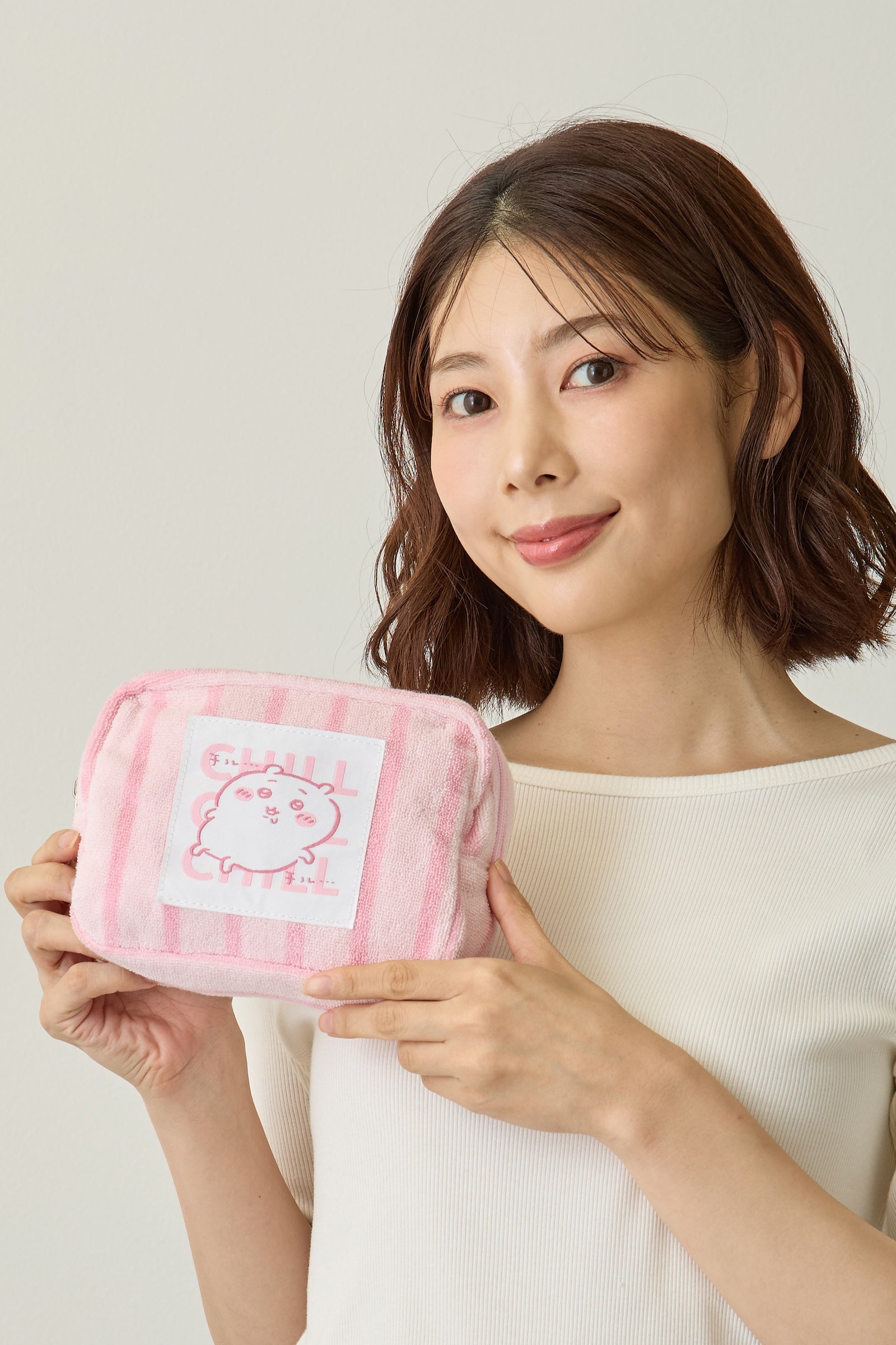 ちいかわ ポーチ チルチルちいかわ ピンク