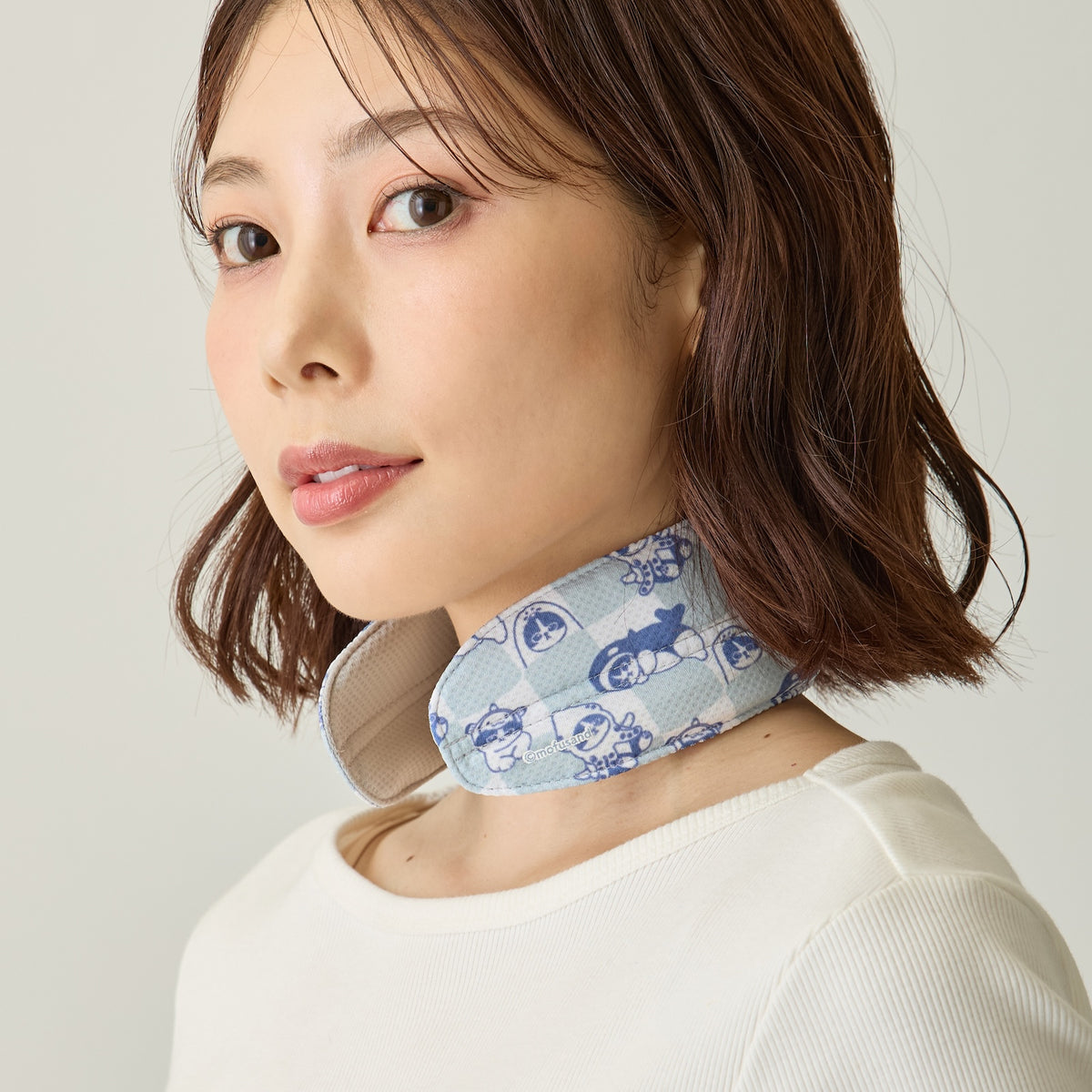 mofusand ネッククーラー 海の生き物にゃん ブルー ONE