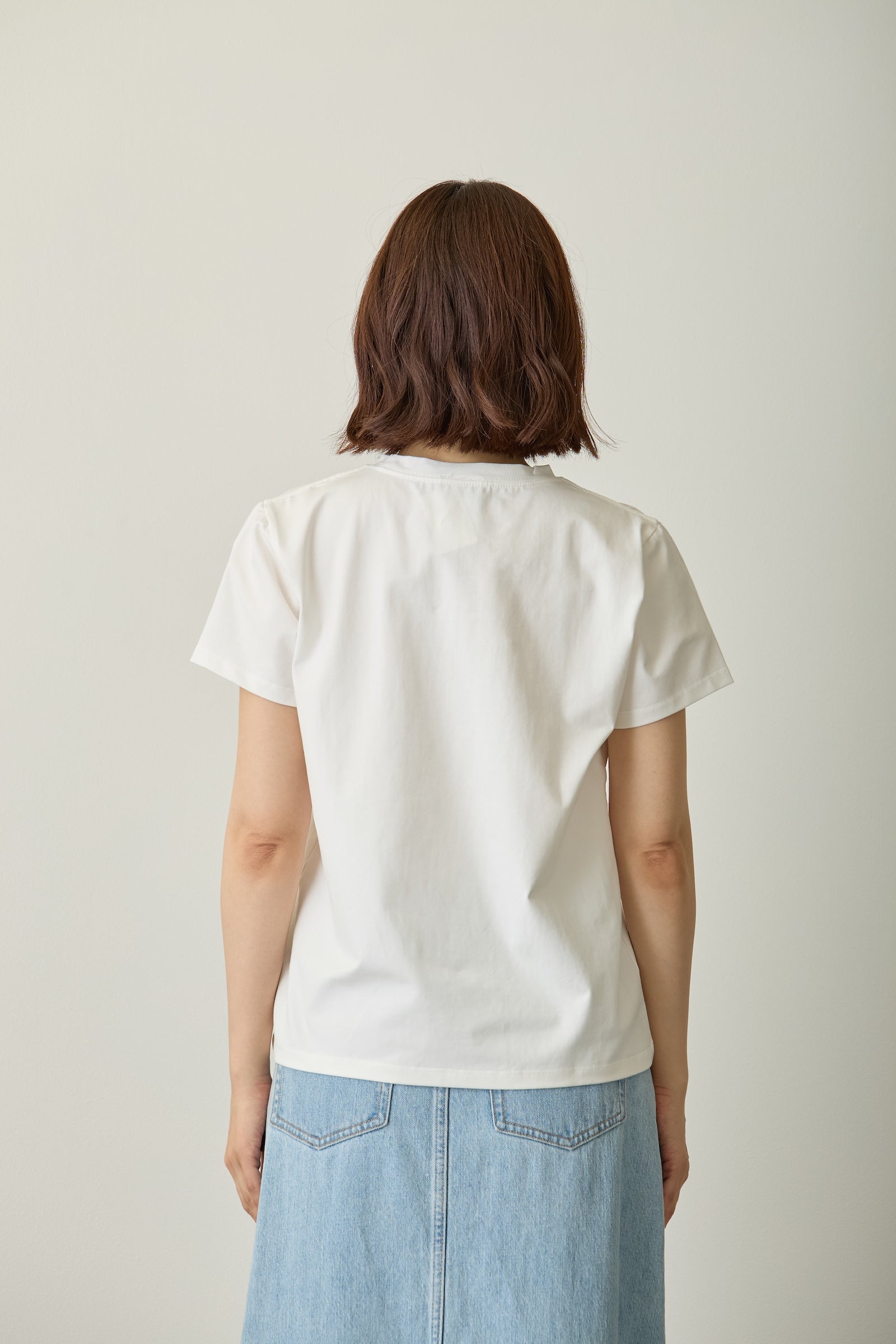 ナガノキャラクターズ ラインストーンTシャツ DECO(FREEDOM) ホワイト