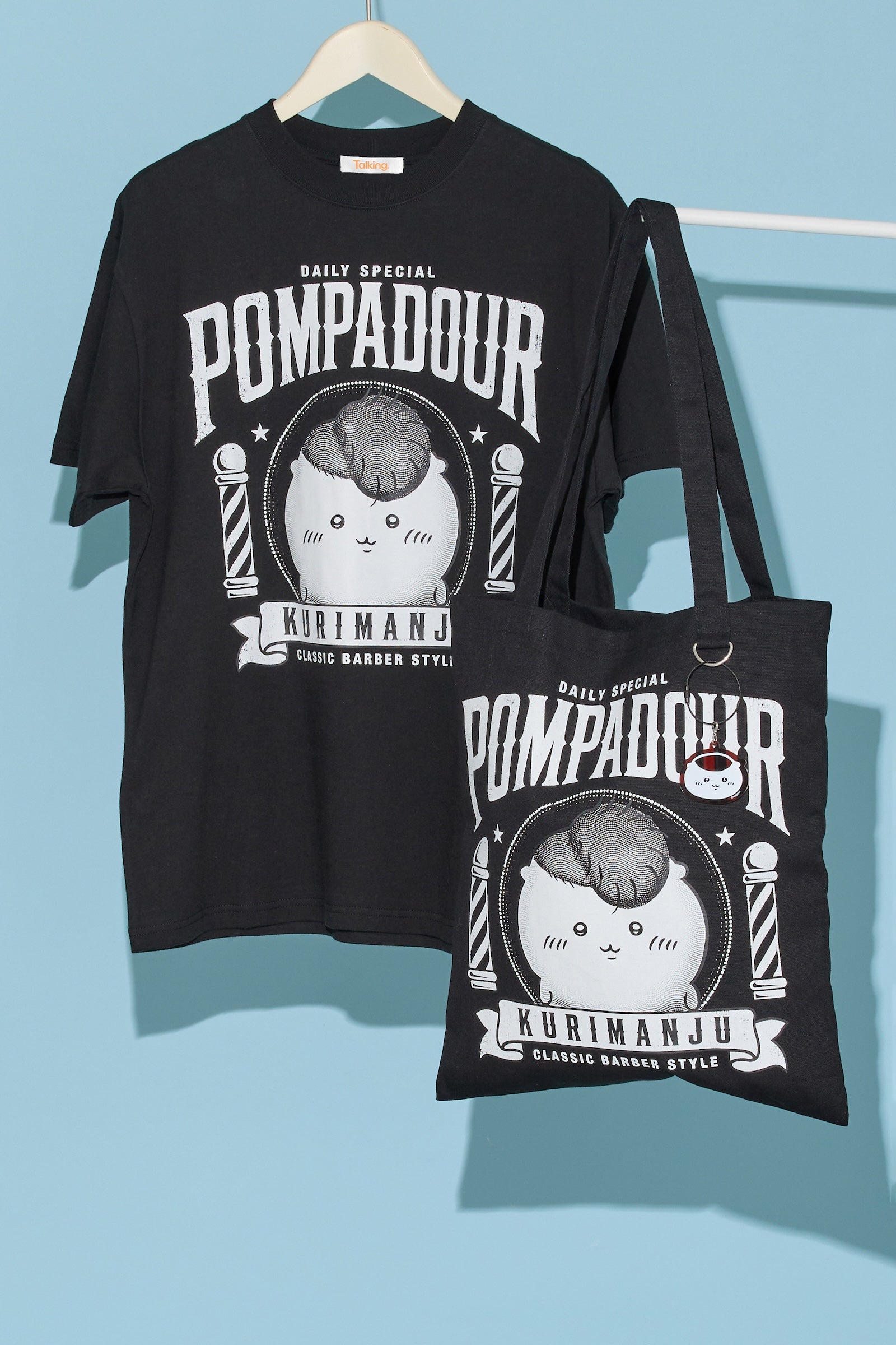 ちいかわ Tシャツ 毛量くりまんじゅう ブラック