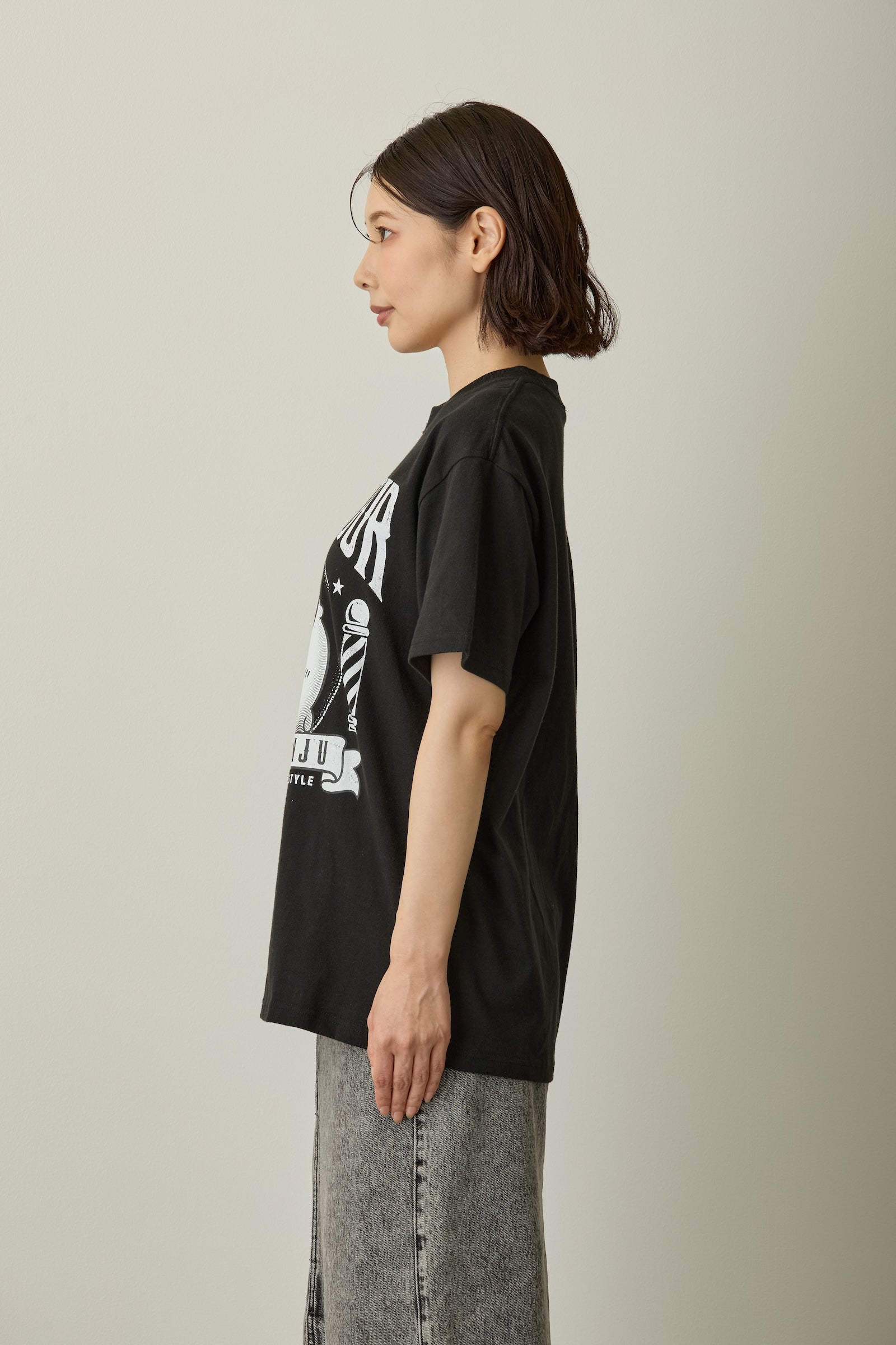 ちいかわ Tシャツ 毛量くりまんじゅう ブラック