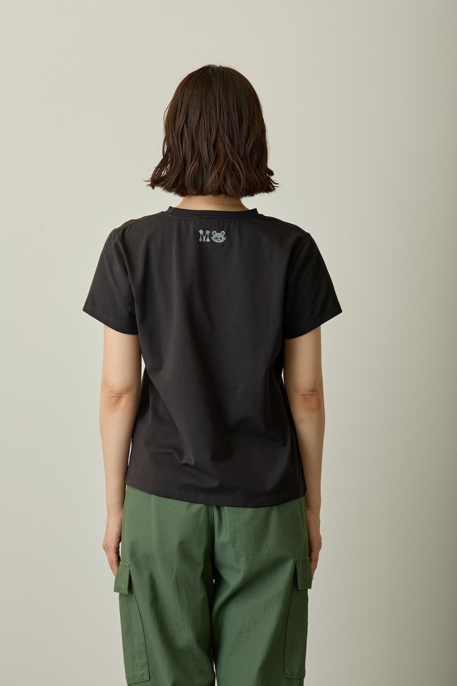ちいかわ ラインストーンTシャツ DECO(モモンガ) スミクロ