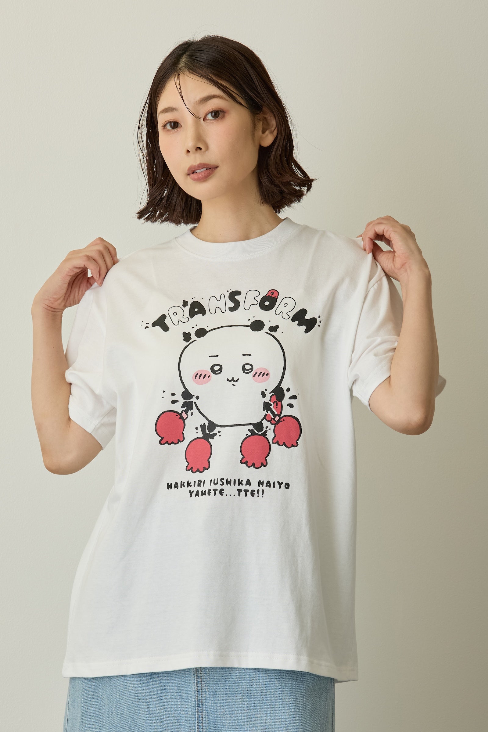 ちいかわ Tシャツ TRANSFORM ホワイト