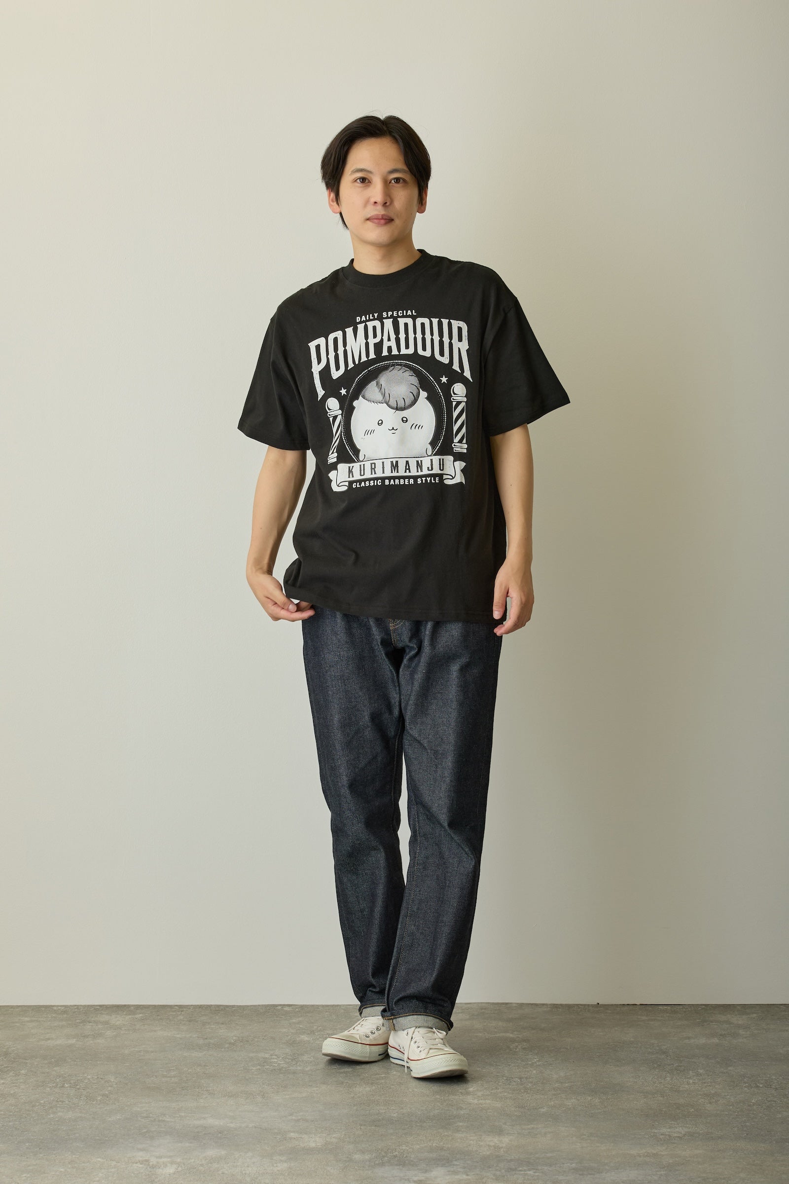 ちいかわ Tシャツ 毛量くりまんじゅう ブラック