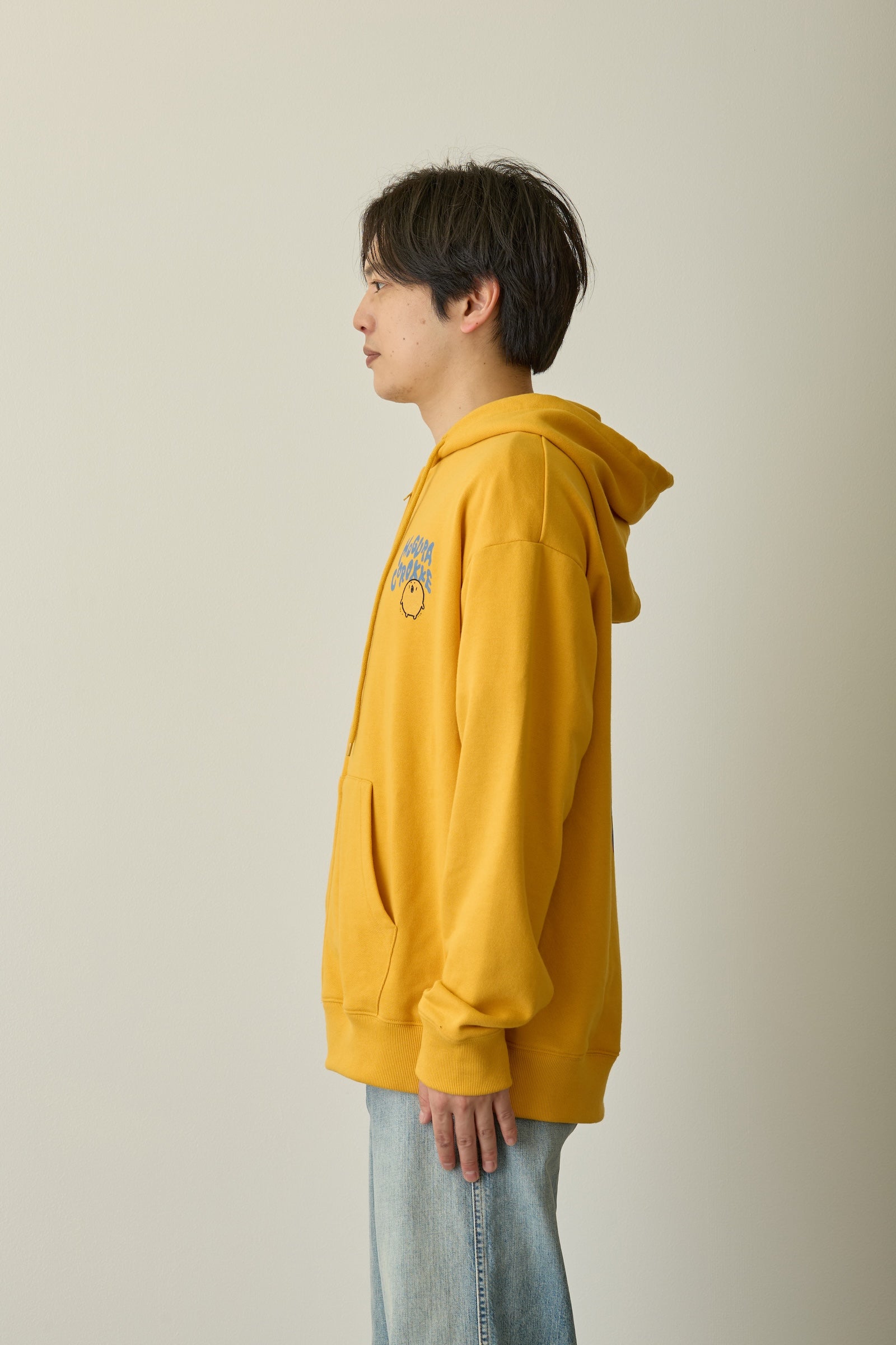 ナガノキャラクターズ ジップパーカー MELTED MOGURA COROKKE オレンジ
