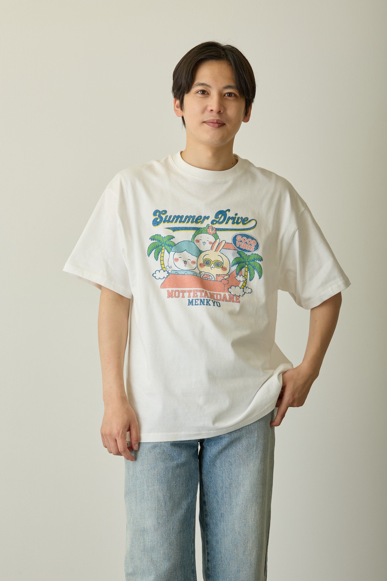 ちいかわ Tシャツ サマードライブ オフホワイト