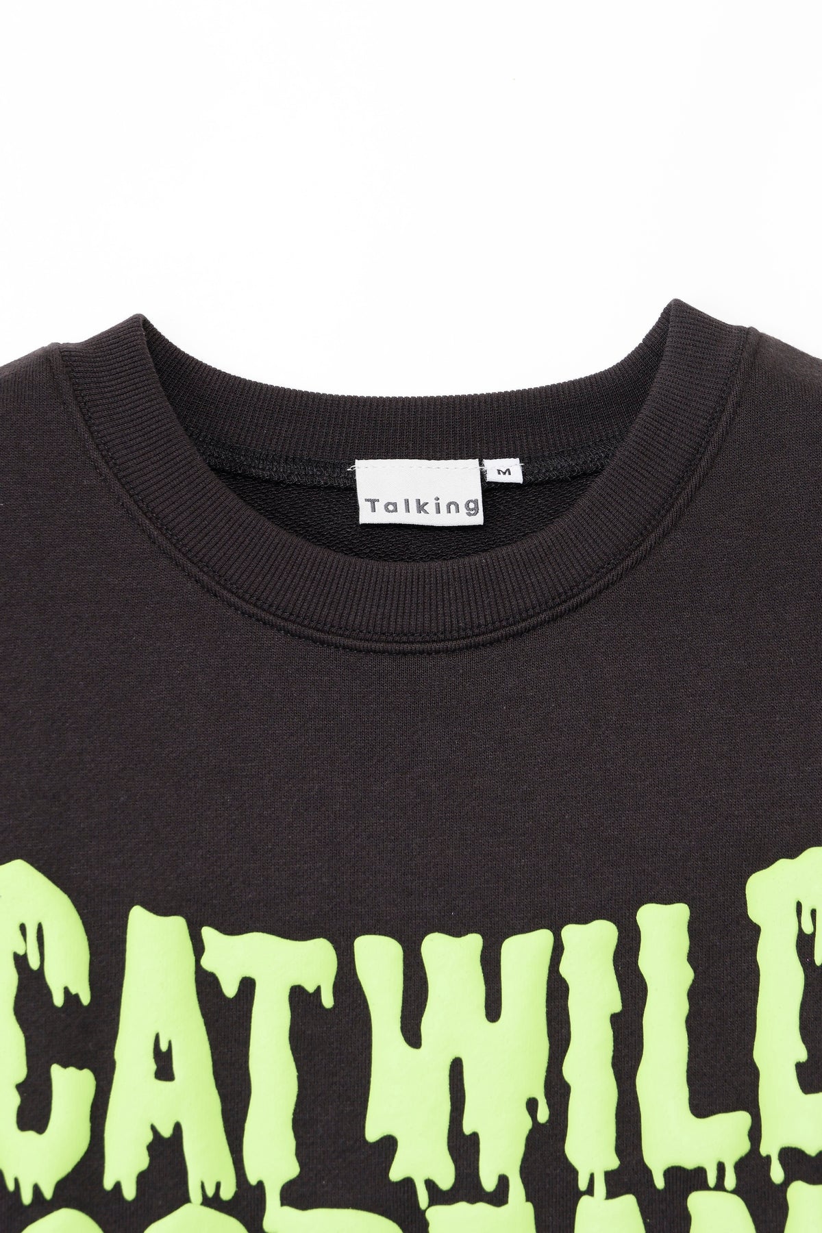 mofusand スウェットシャツ CAT WILD SCREAM ブラック