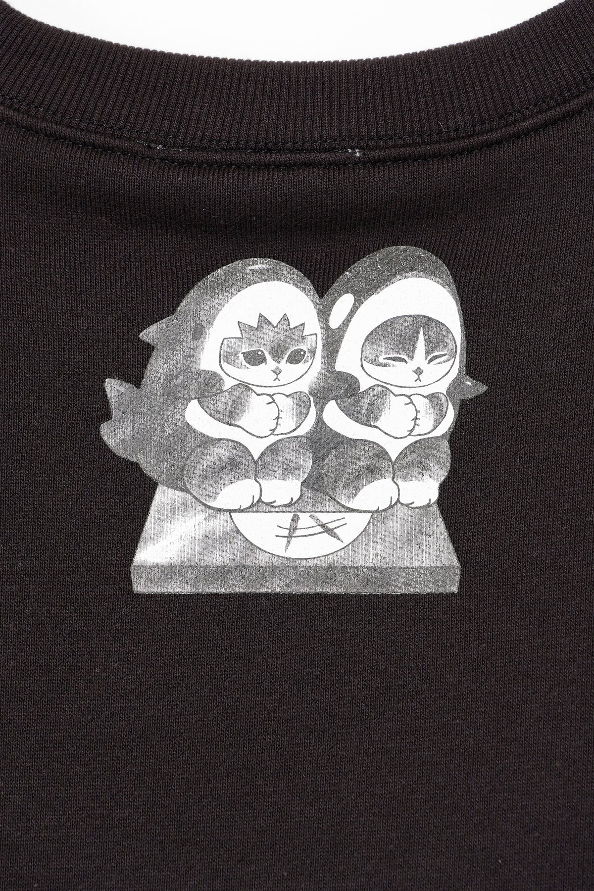 mofusand スウェットシャツ CAT WILD SCREAM ブラック