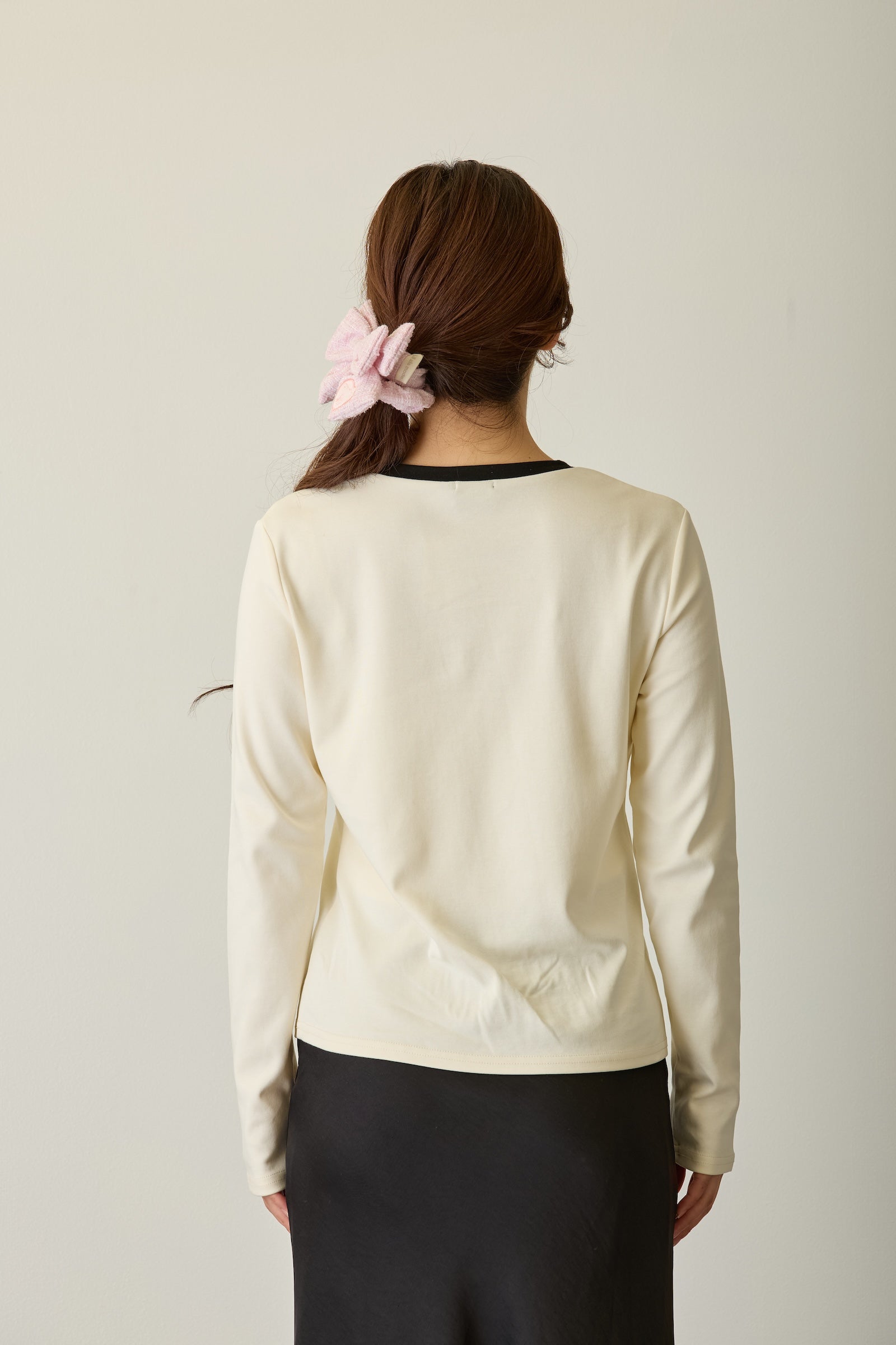 Lil ala mode 長袖Tシャツ ムース ホワイト FREE