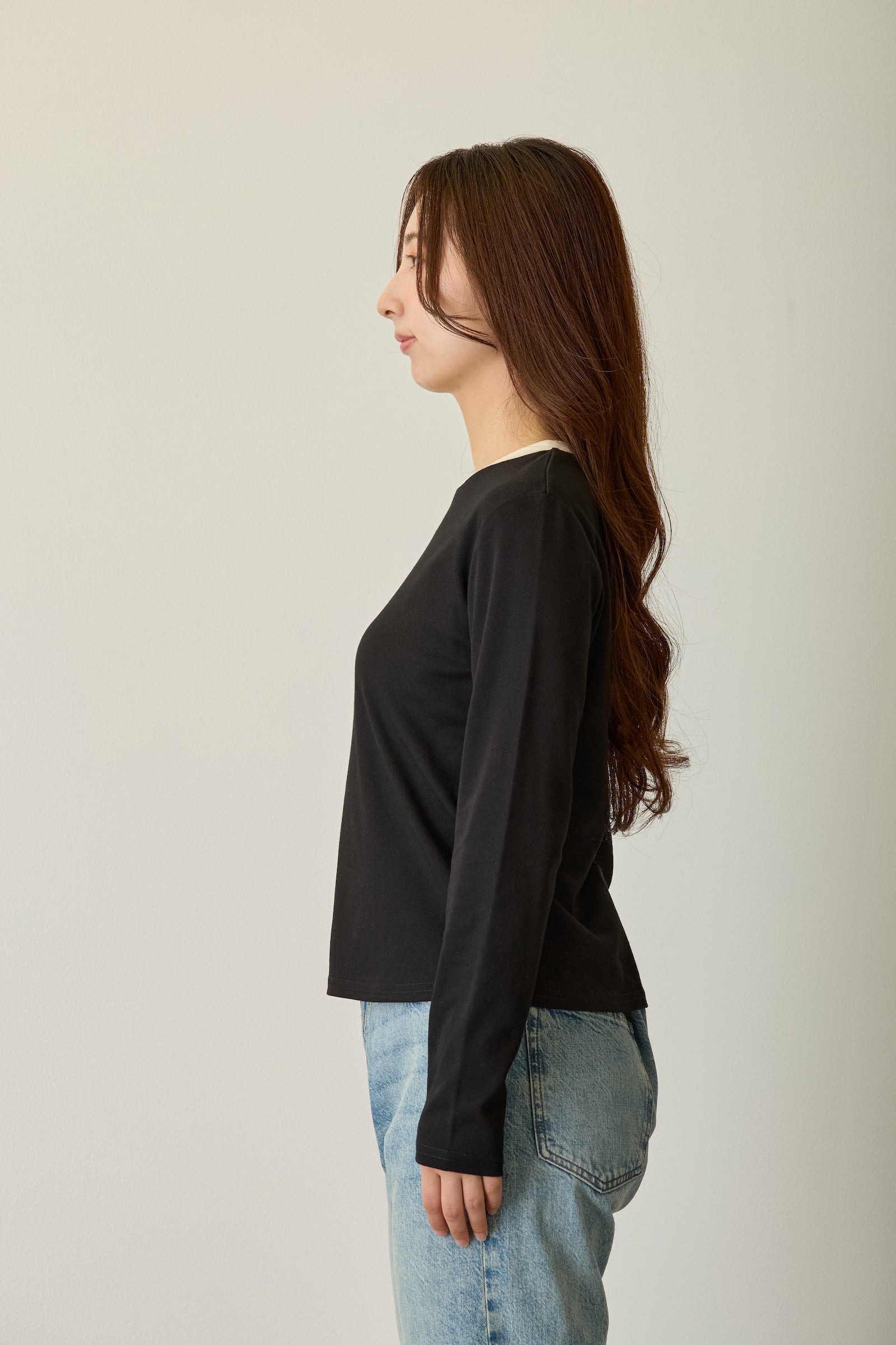 Lil ala mode 長袖Tシャツ クール ブラック FREE
