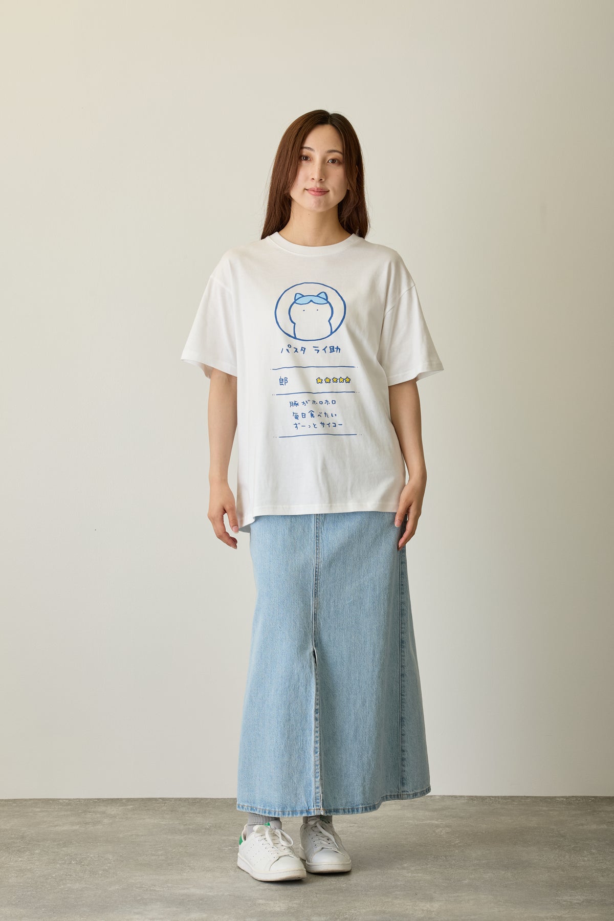 ちいかわ Tシャツ パスタライ助 ホワイト