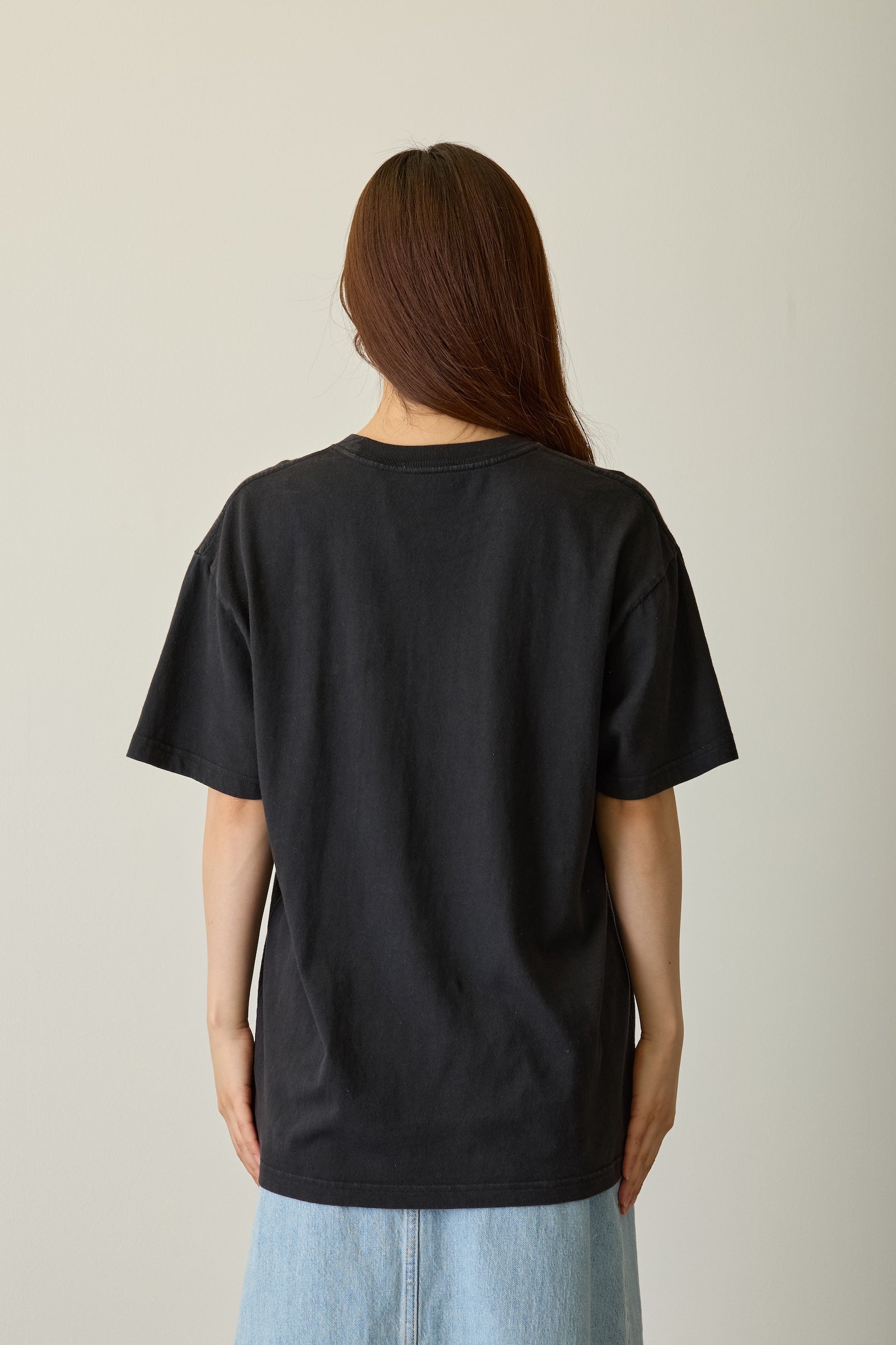 【先行販売】ナガノキャラクターズ 箔プリントTシャツ もぐらコロッケ（宇宙人） ブラック