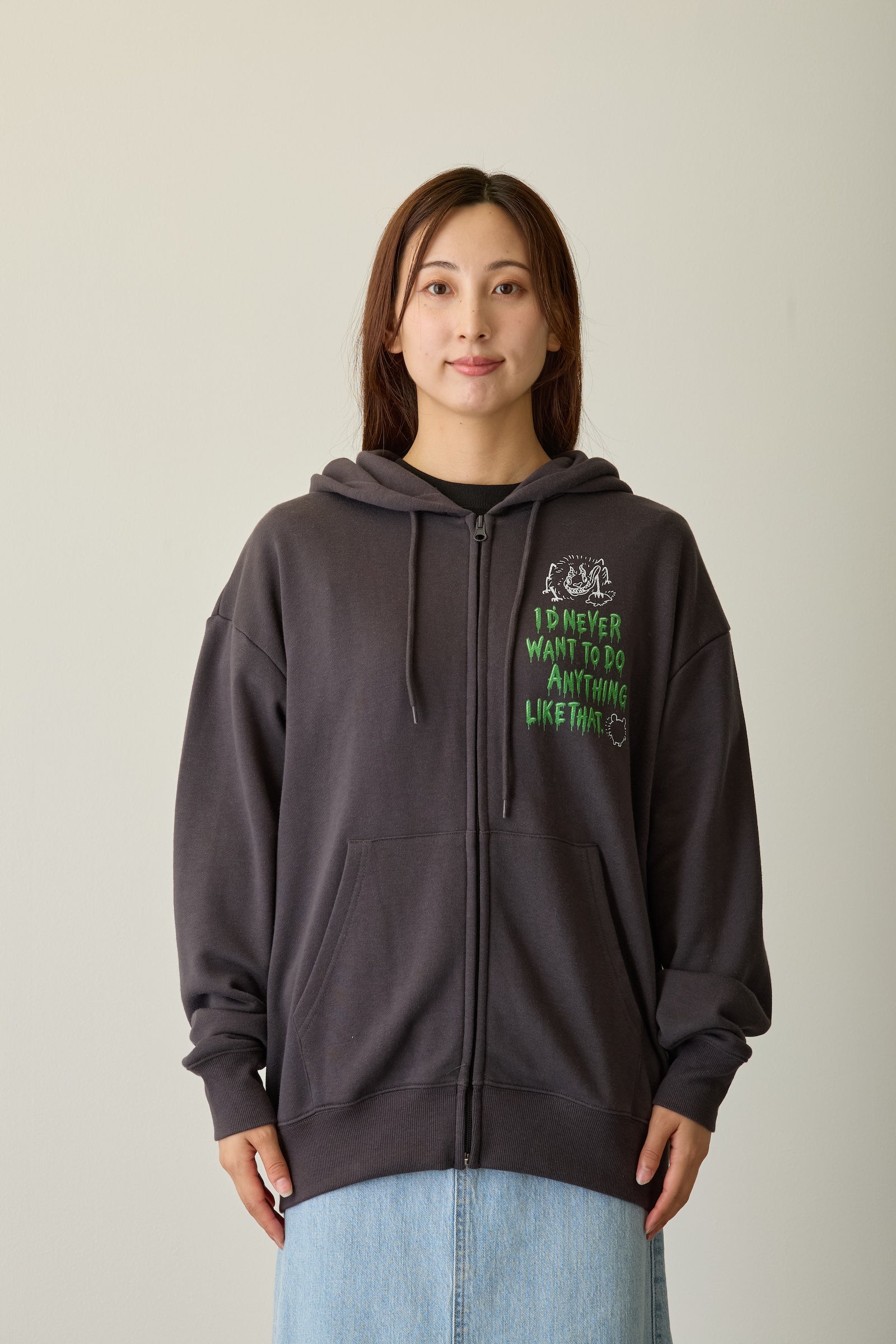 追加生産予約・11月末入荷予定】ちいかわ ジップパーカー ホラー