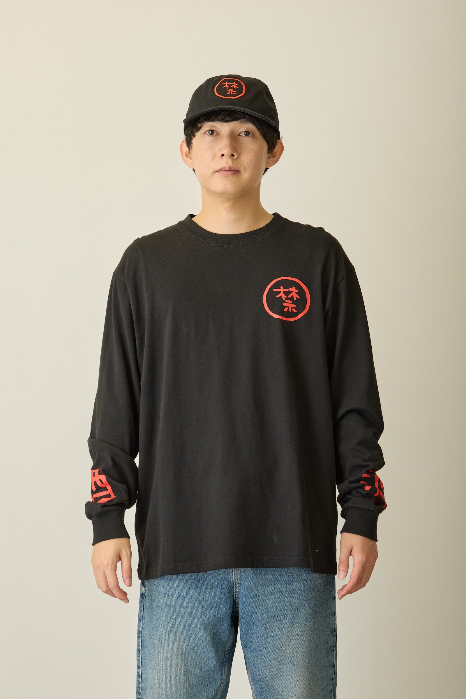 ちいかわ 長袖Tシャツ 禁酒くりまんじゅう ブラック