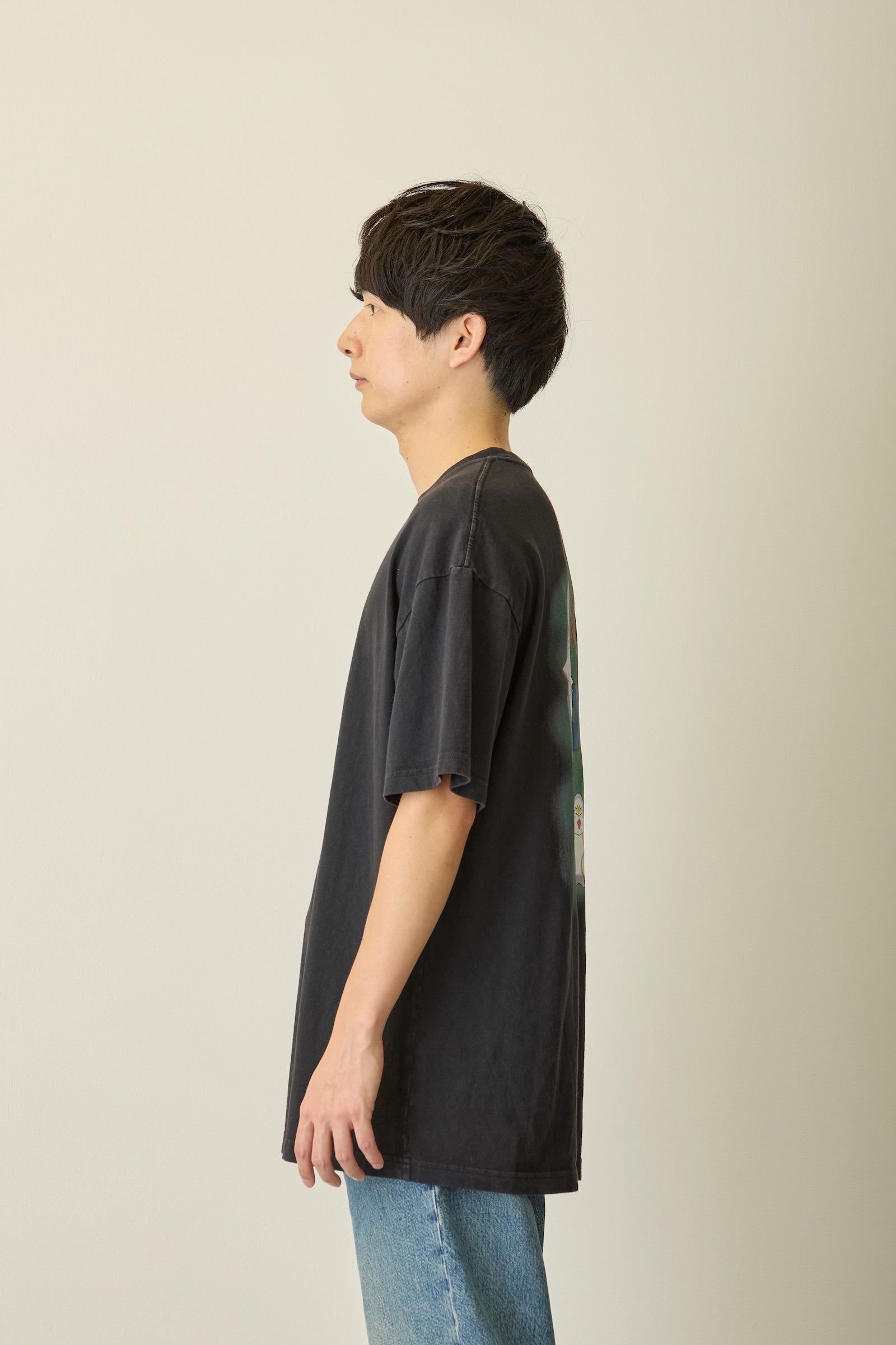 【先行販売】mofusand Tシャツ ホラーサメにゃん ブラック