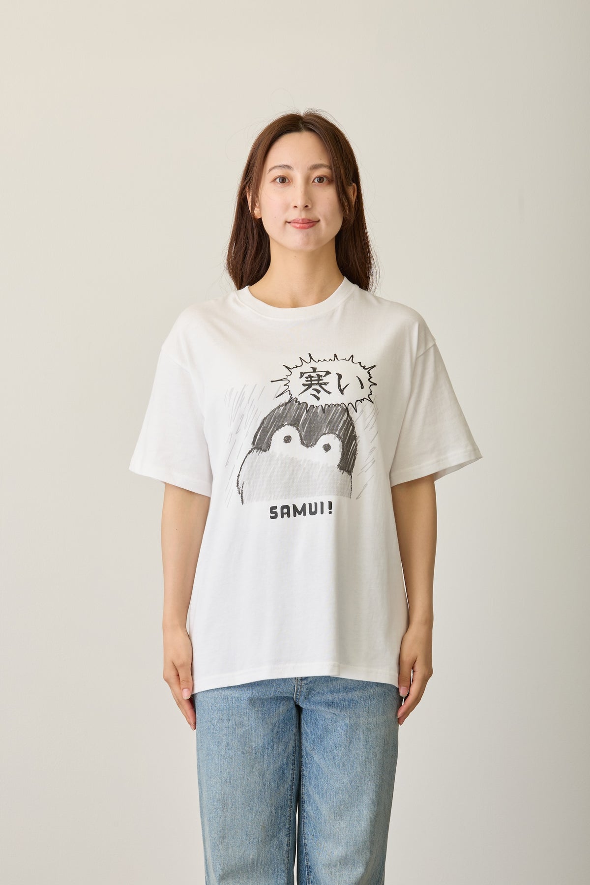 コウペンちゃん Tシャツ 寒い ホワイト