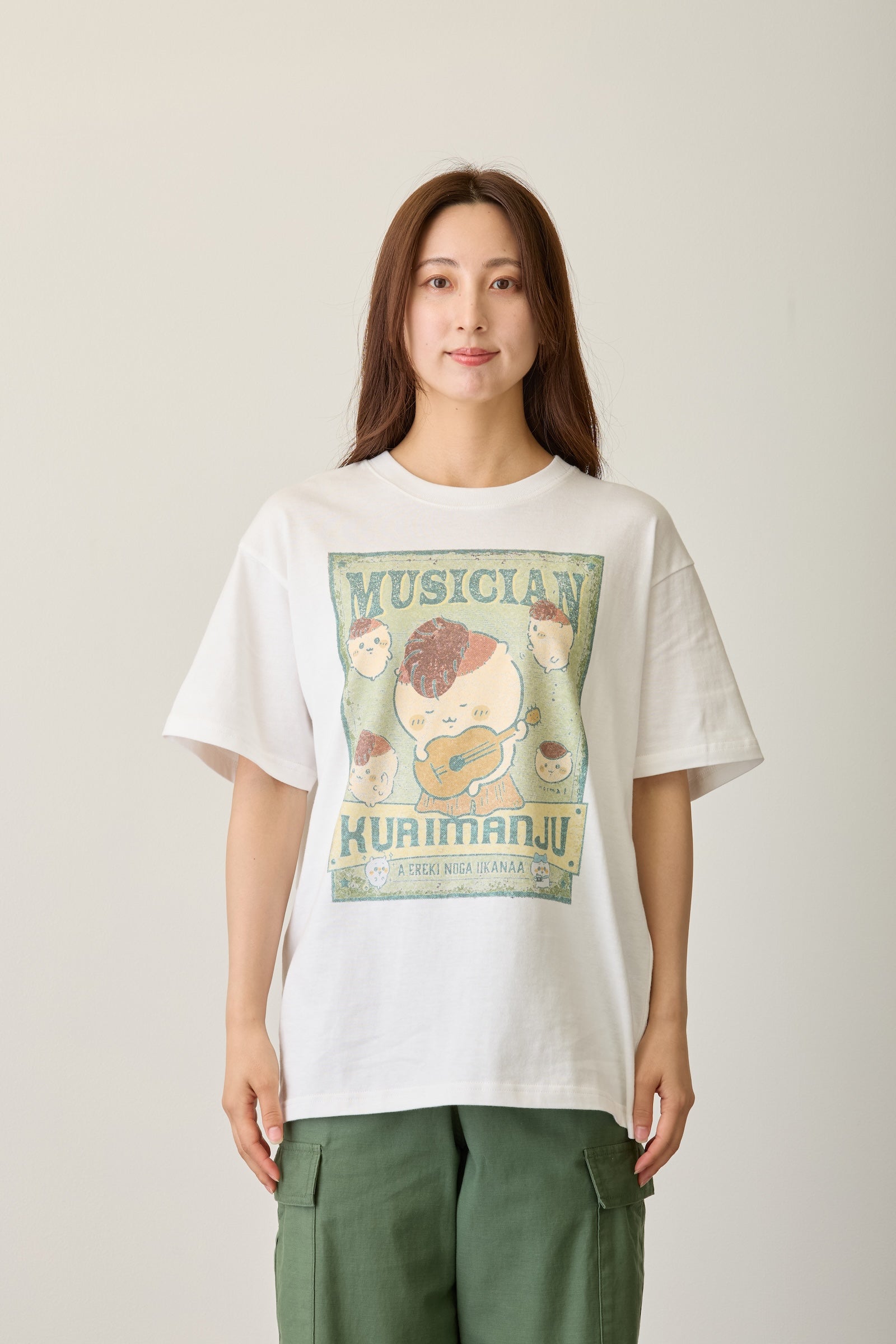 栗まんじゅうさん専用　ビブパンツのみ ちいかわ Tシャツ MUSICIAN（くりまんじゅう） ホワイト
