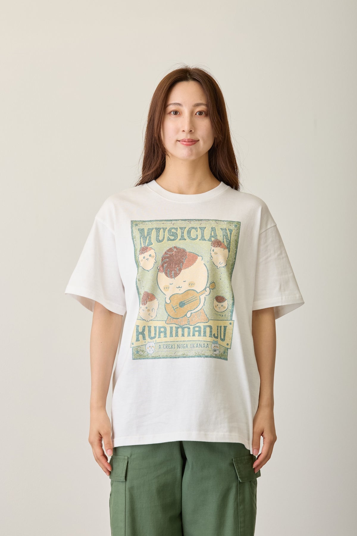 ちいかわ Tシャツ MUSICIAN（くりまんじゅう） ホワイト
