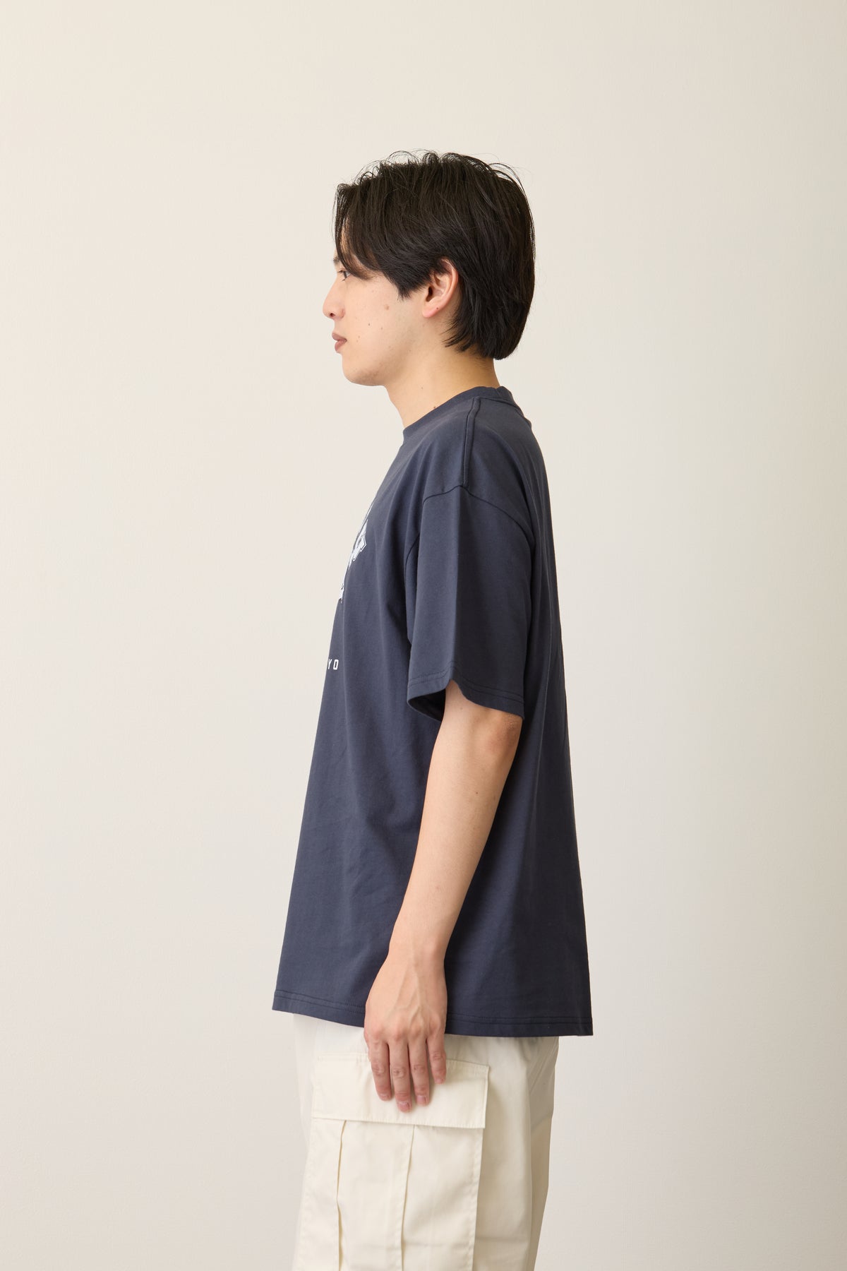 ナガノキャラクターズ Tシャツ SLEEPY（くま） ネイビー