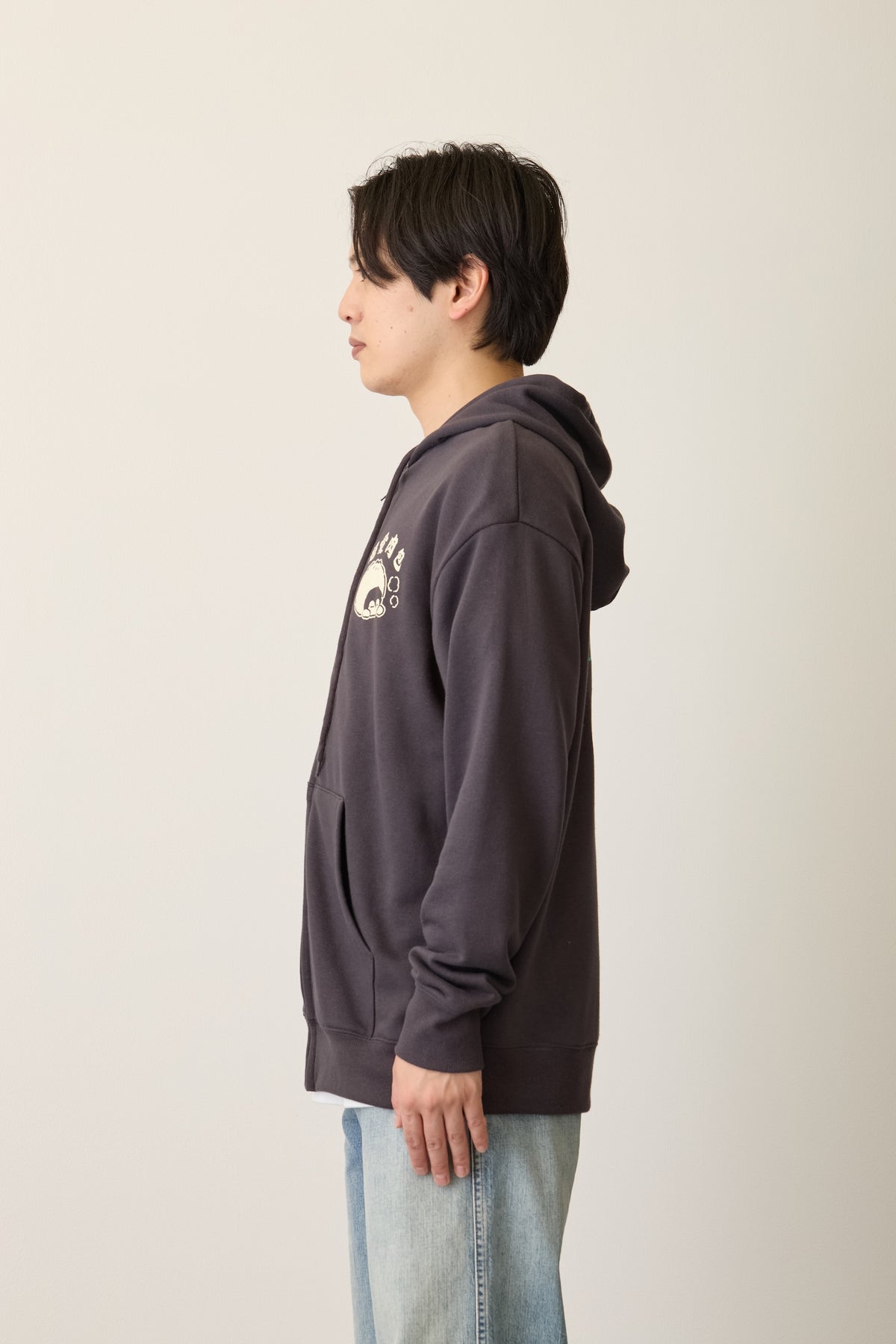 コウペンちゃん ZIPパーカー 肉まん大好き！ スミクロ