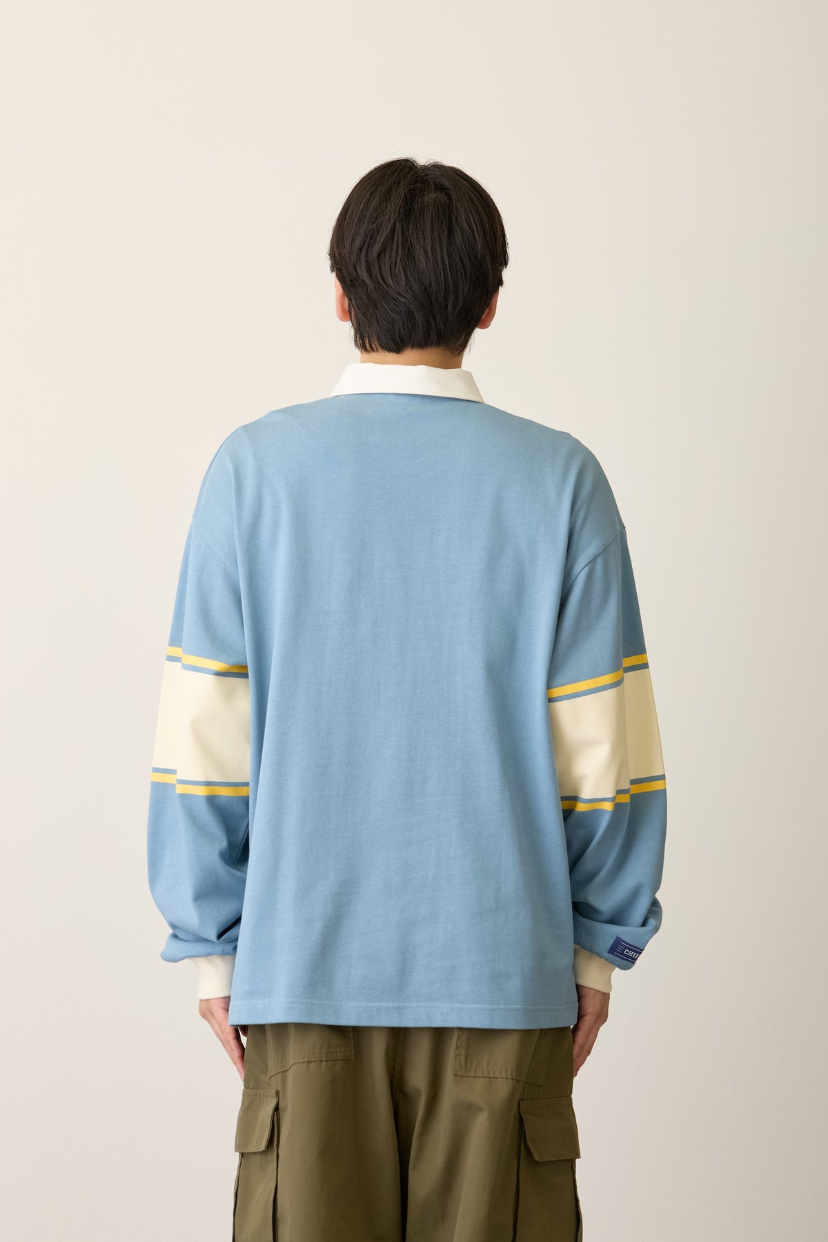 ちいかわ ラガーシャツ うさぎ＆モモンガ サックスブルー