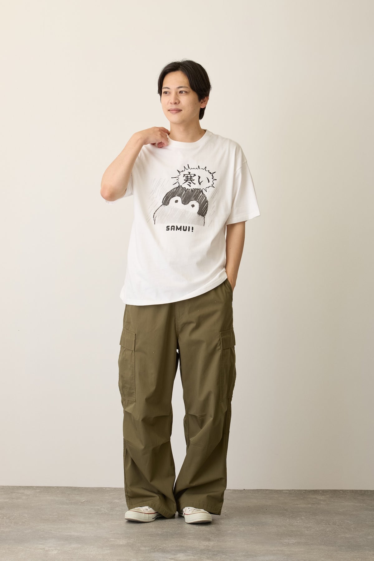 コウペンちゃん Tシャツ 寒い ホワイト