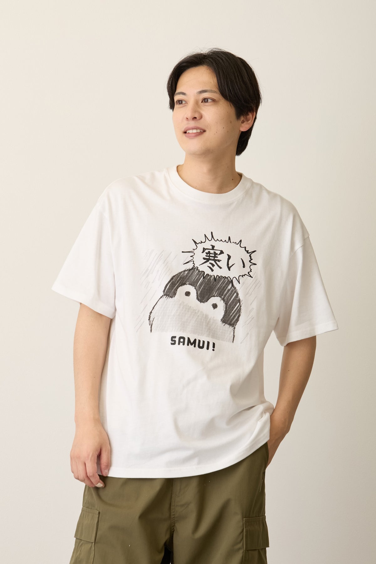 コウペンちゃん Tシャツ 寒い ホワイト
