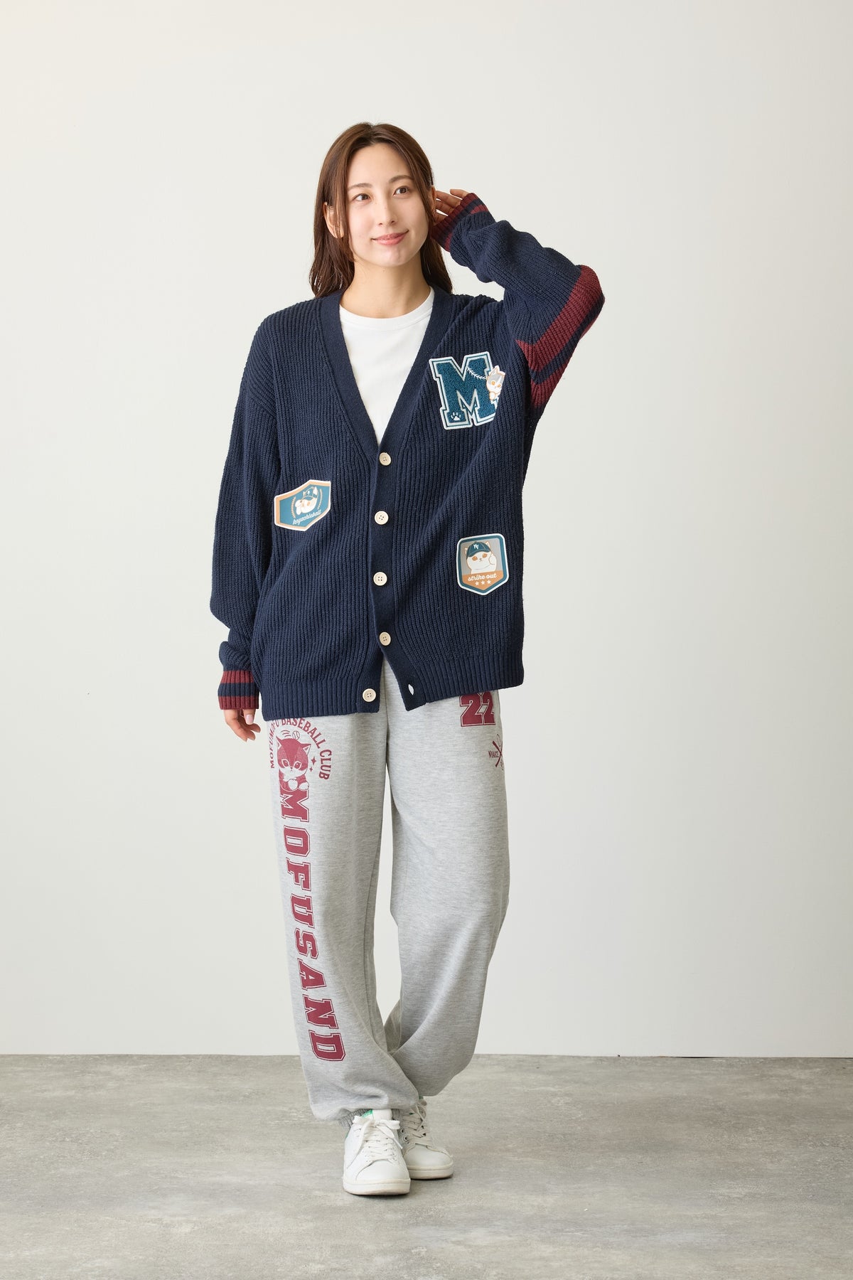 mofusand スウェットパンツ nyaice hit! モクグレー