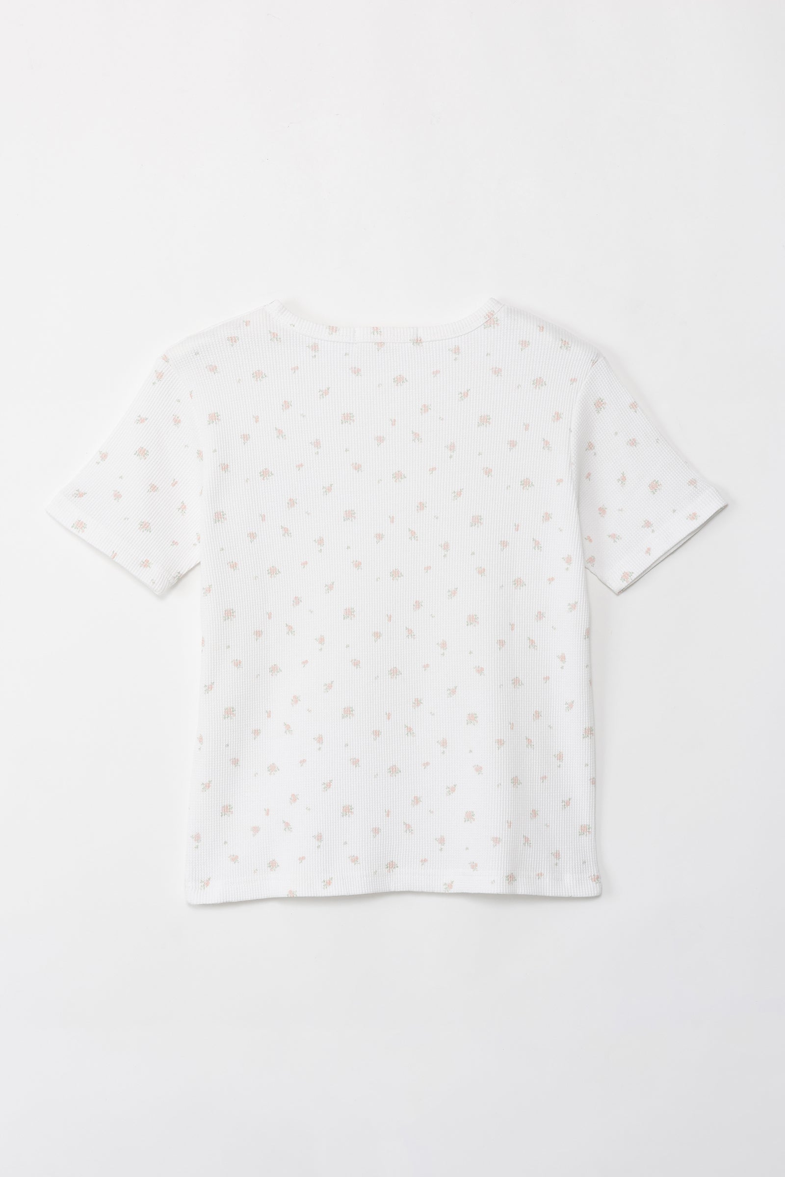 Lil ala mode  Tシャツ フラワー ムース ホワイト