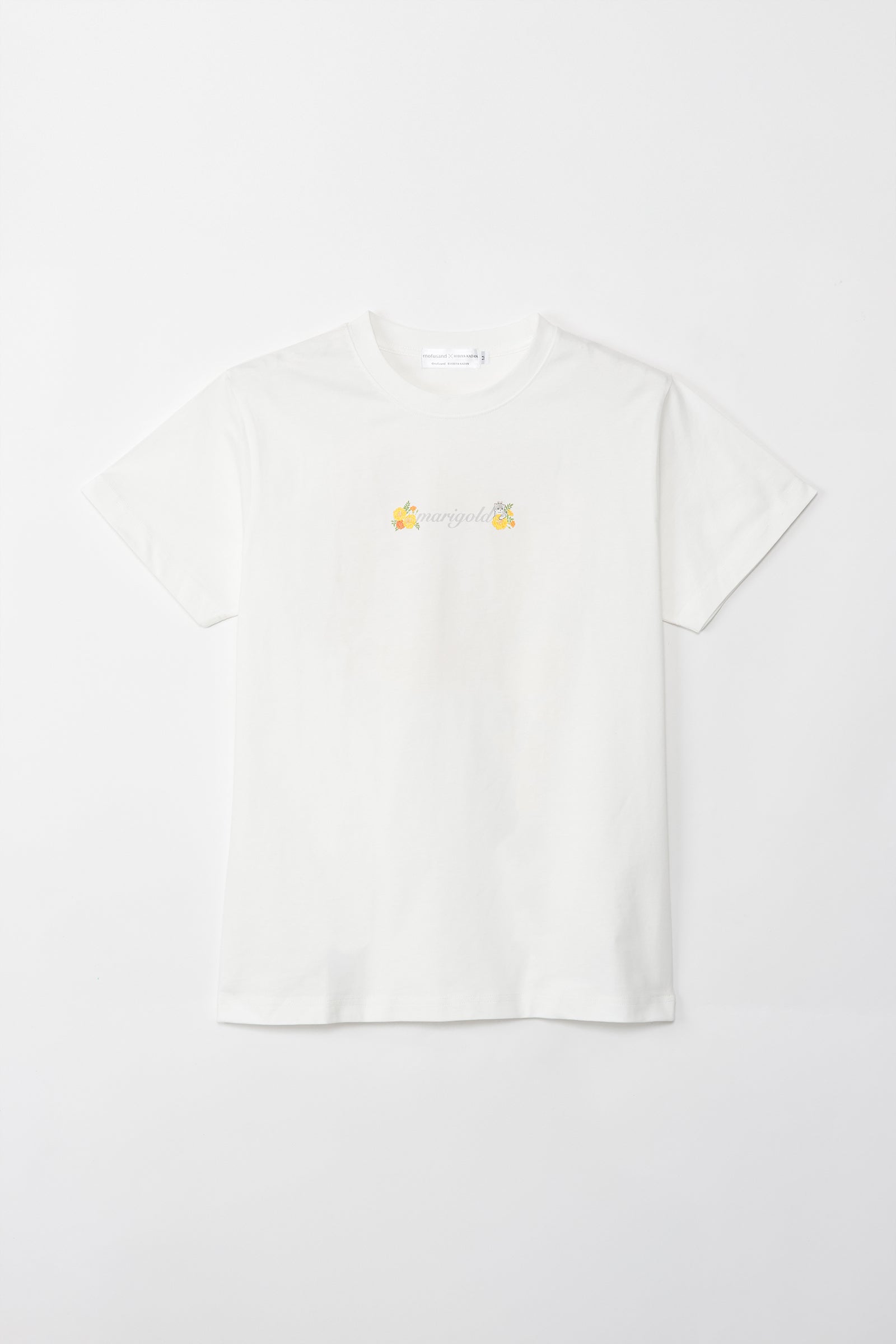 mofusand×日比谷花壇 Tシャツ マリーゴールド ホワイト