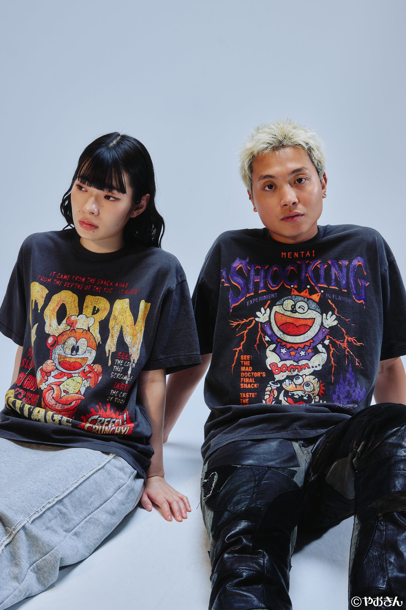 【先行販売】うまい棒 Tシャツ コーンポタージュ スミクロ