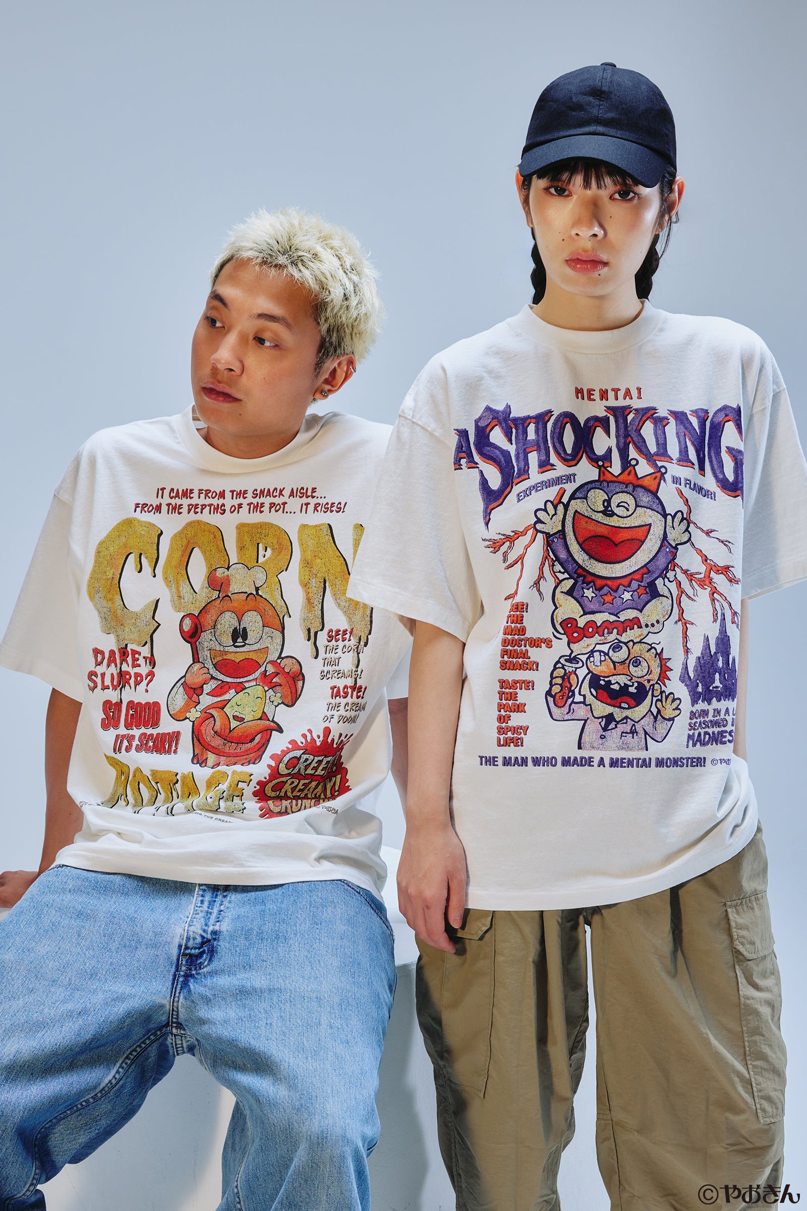 【先行販売】うまい棒 Tシャツ めんたい ホワイト