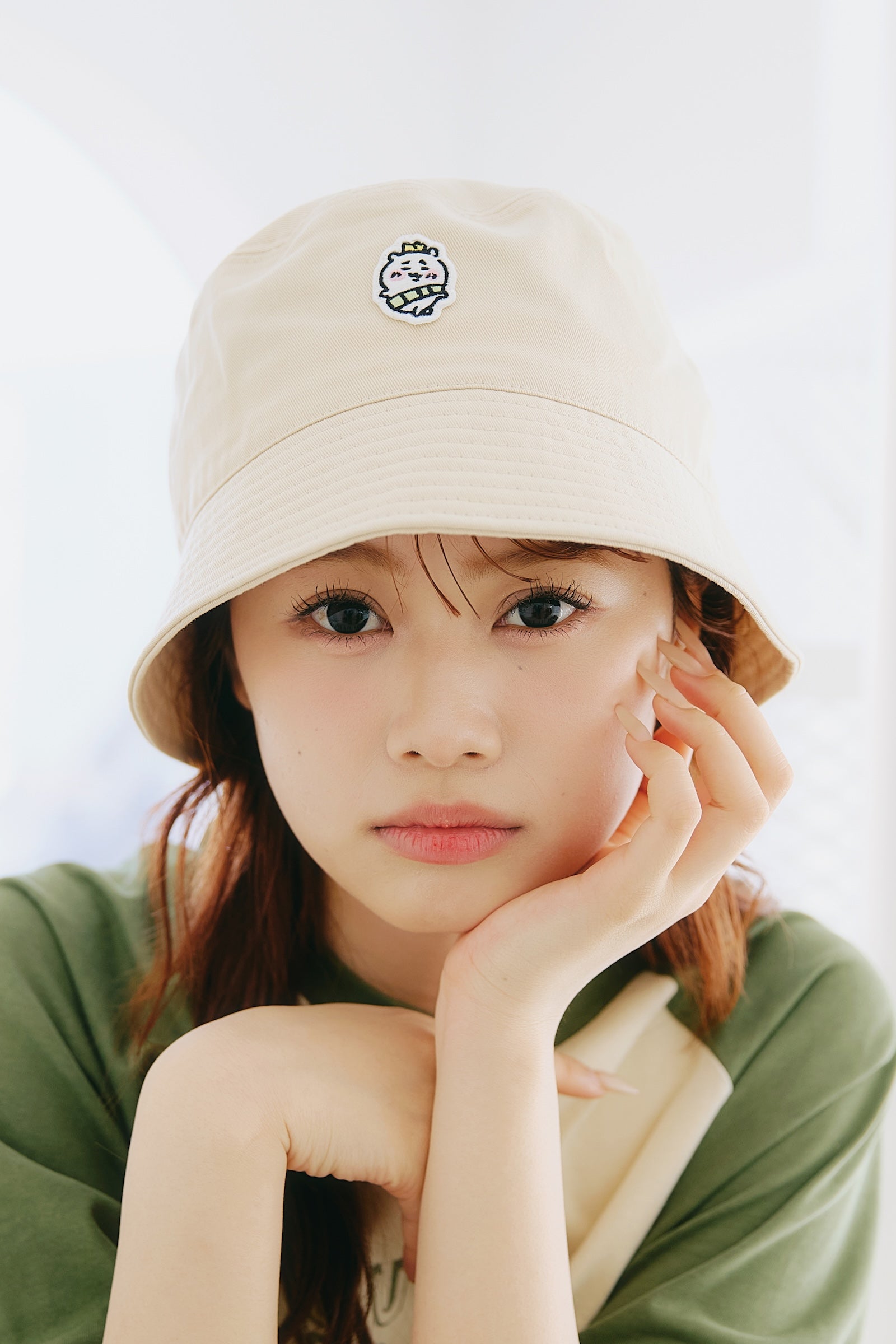 ちいかわ バケットハット 王冠 ベージュ ONE