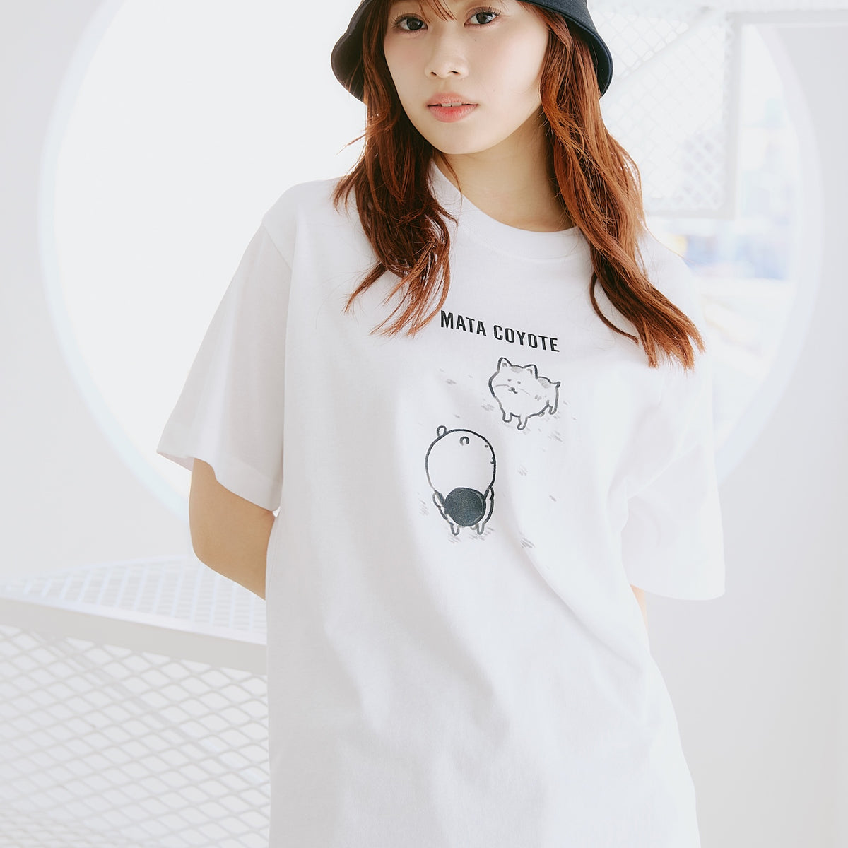 ナガノキャラクターズ Tシャツ また来ヨーテ ホワイト