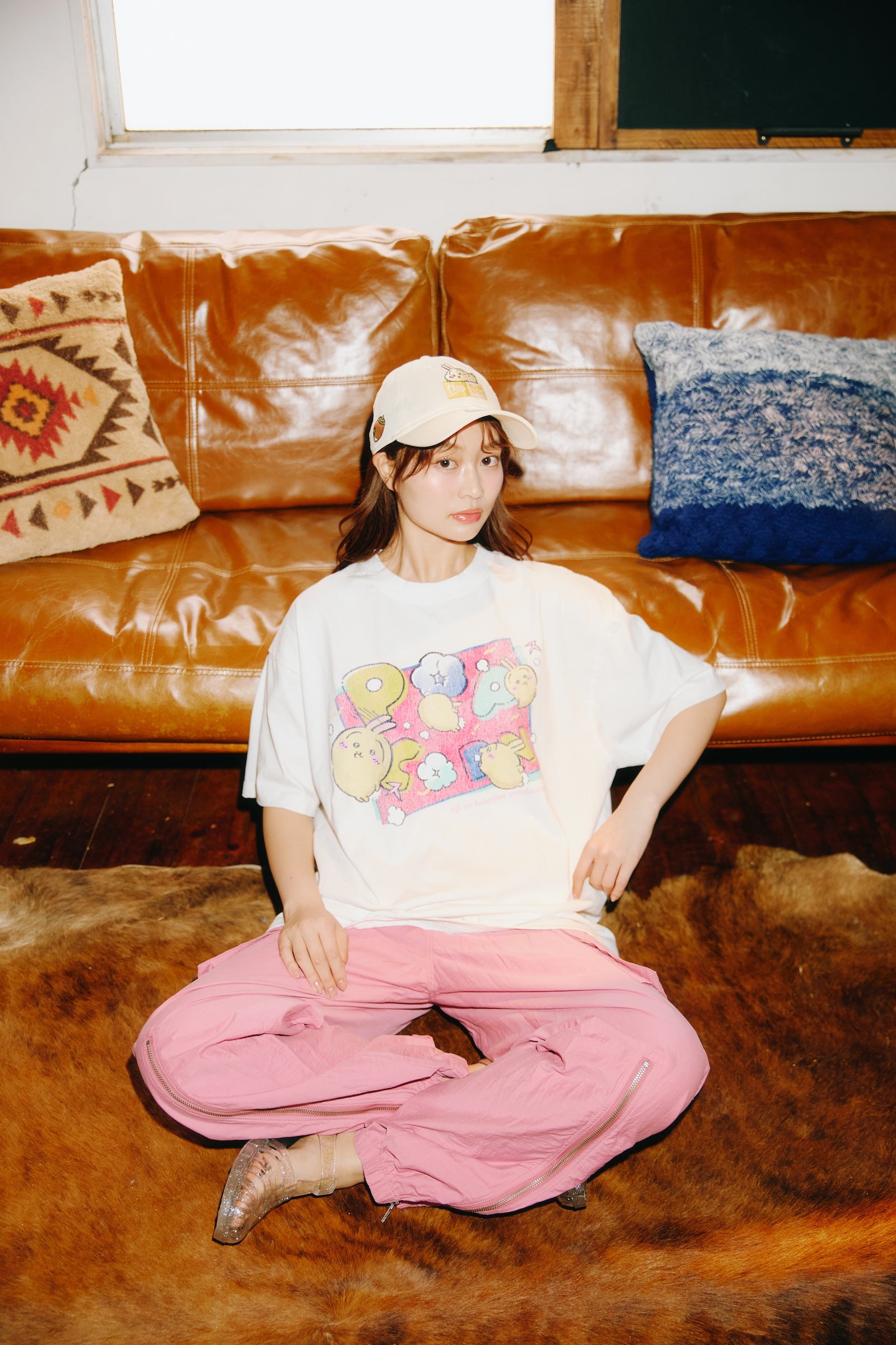 ちいかわ Tシャツ POPCORN オフ