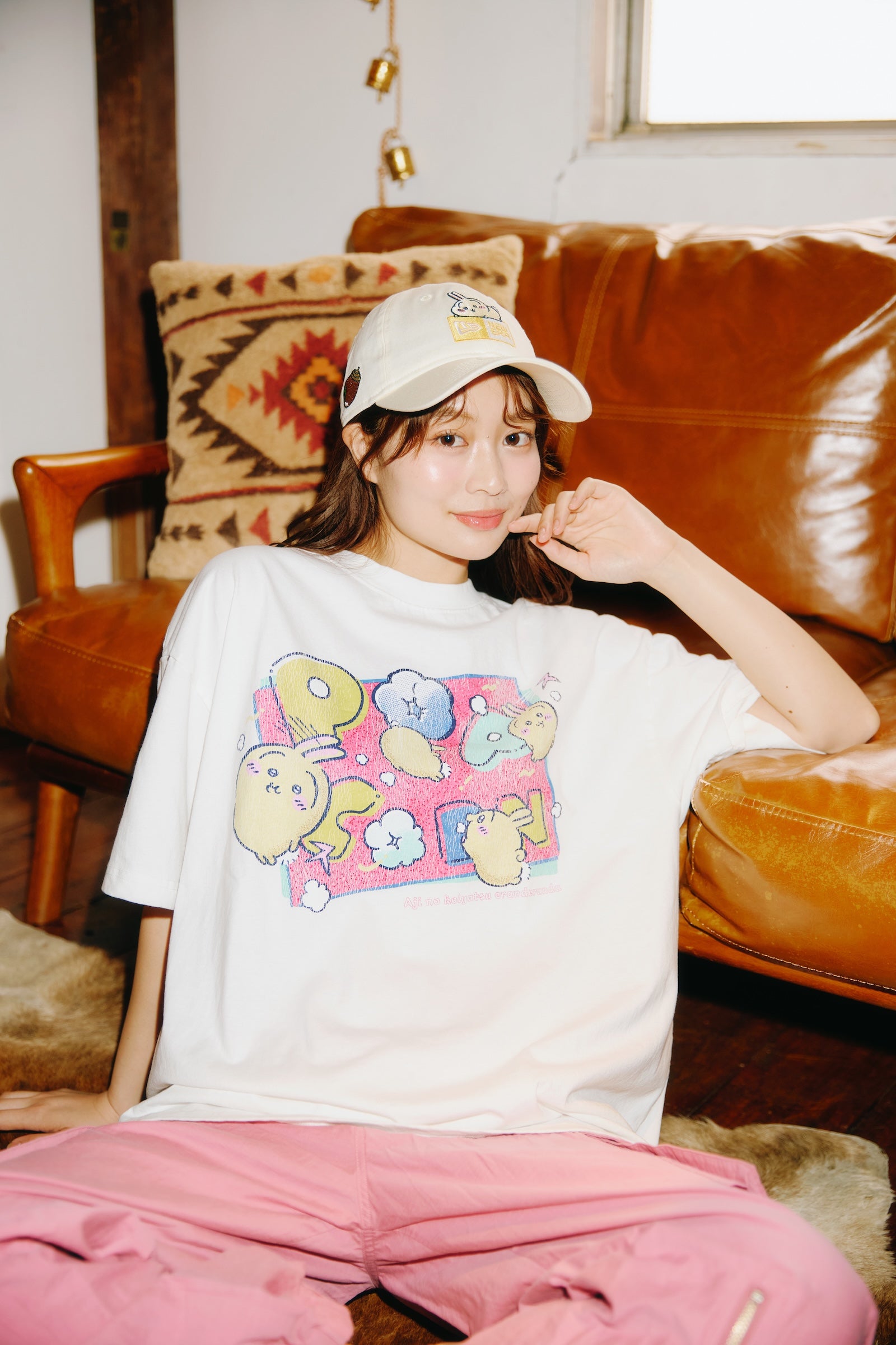 ちいかわ Tシャツ POPCORN オフ