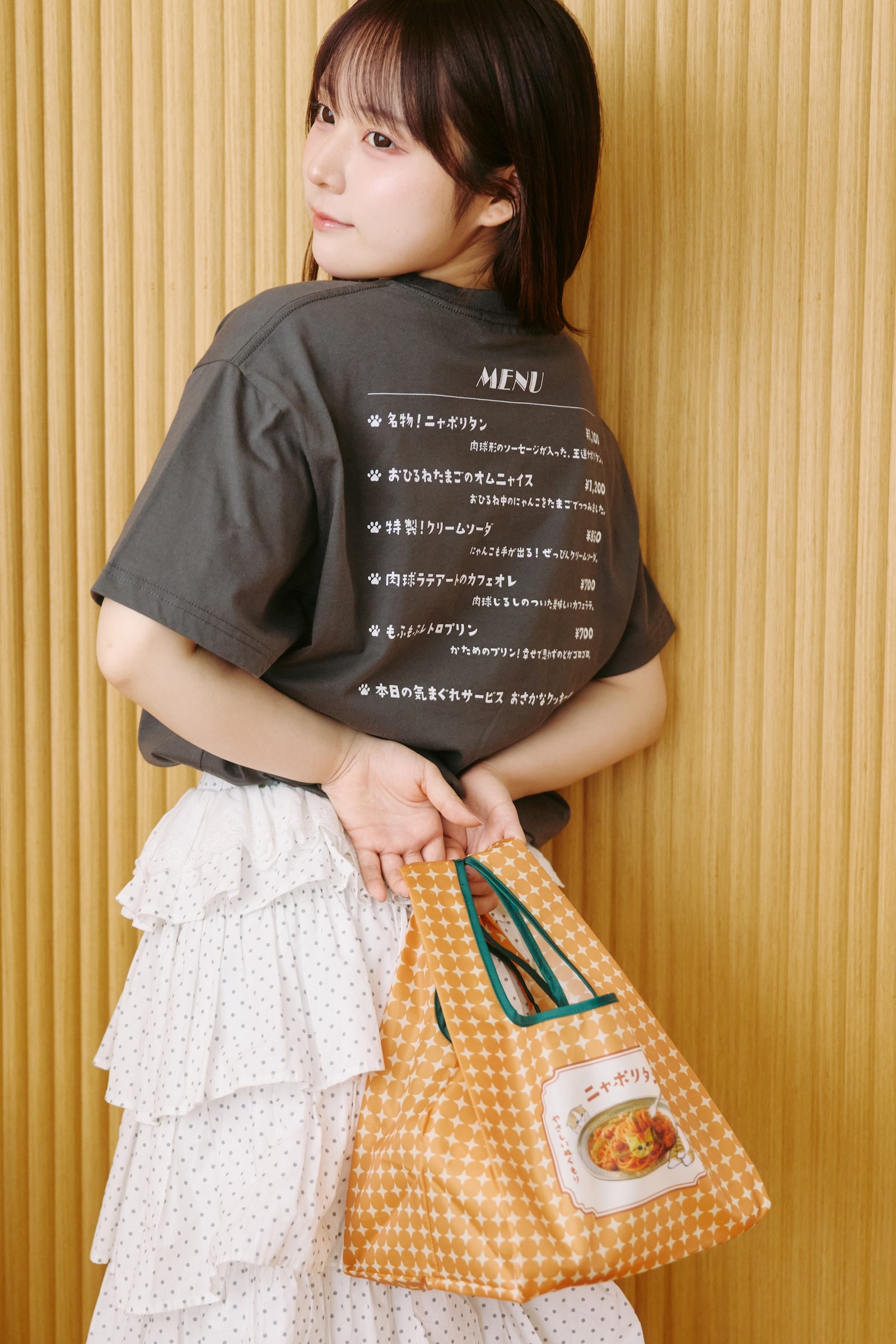 mofusand  エコバッグ 二ャポリタン オレンジ ONE